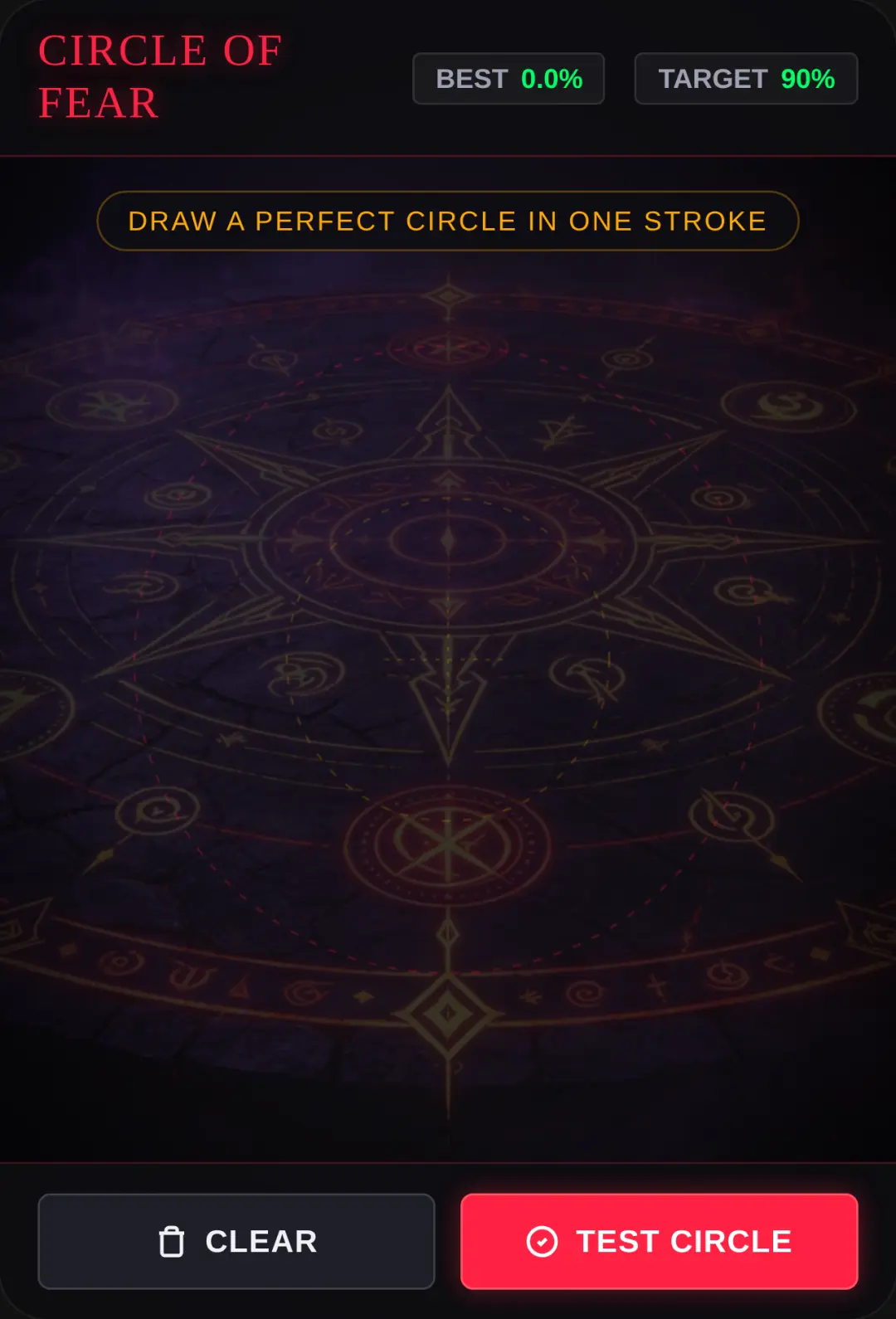 Circle of Fear - Draw Perfect or Die cover