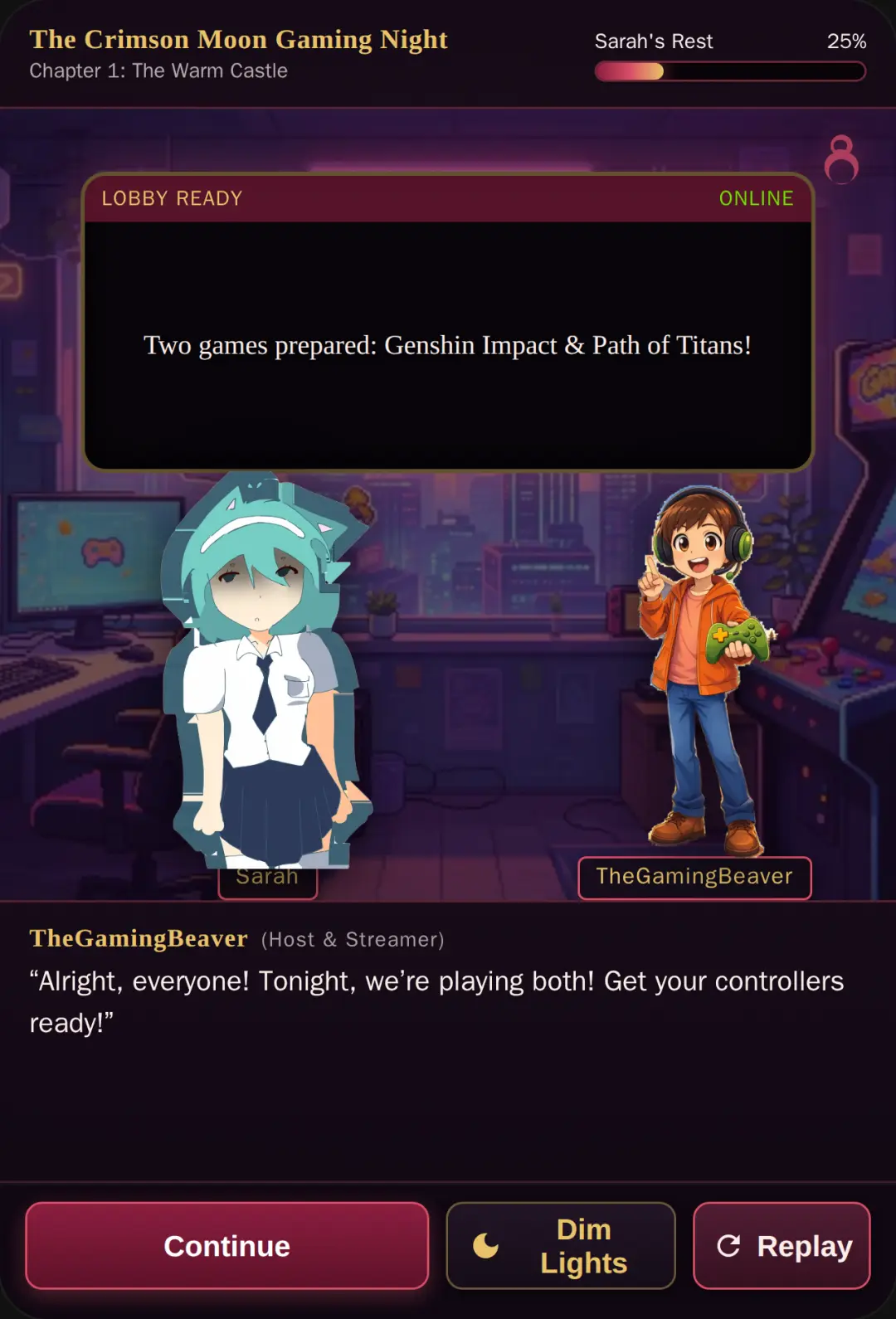 The Crimson Moon Gaming Night cover