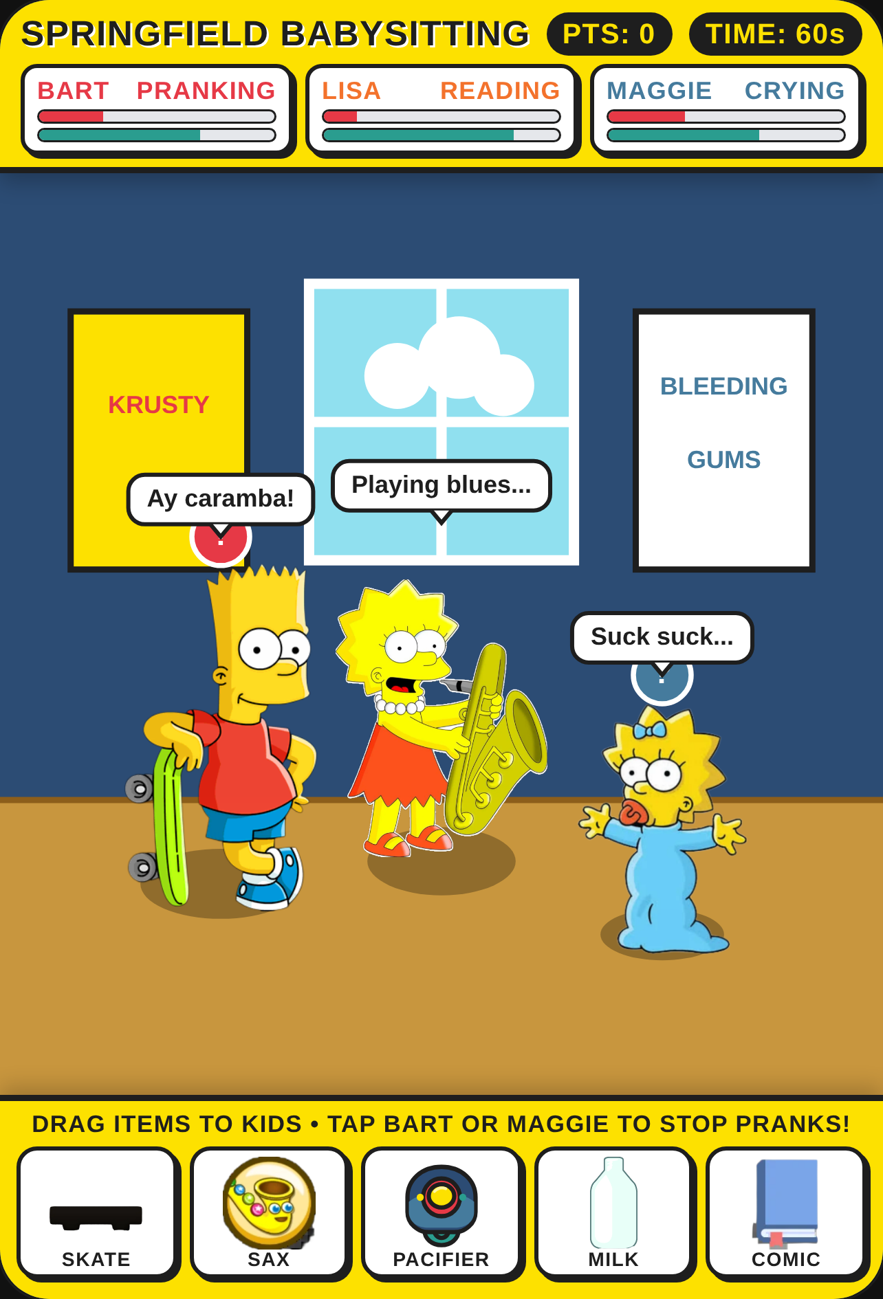 Springfield Babysitting Chaos cover