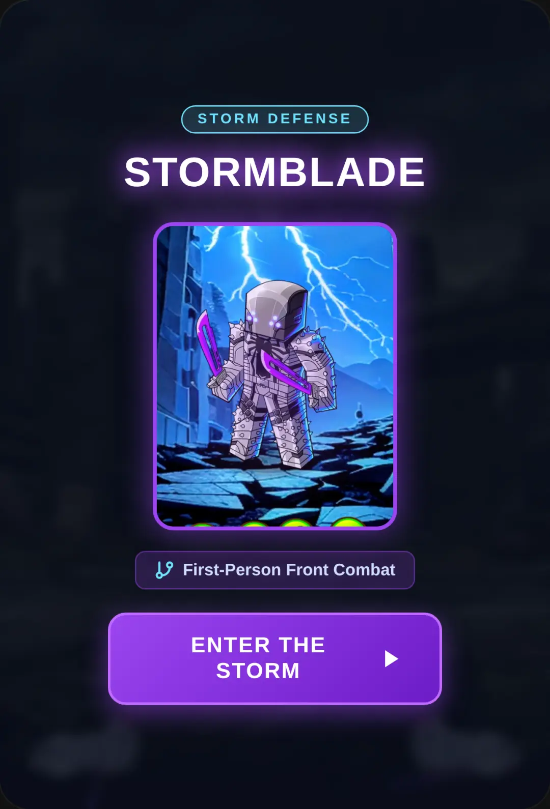 Stormblade Slasher (first person) cover