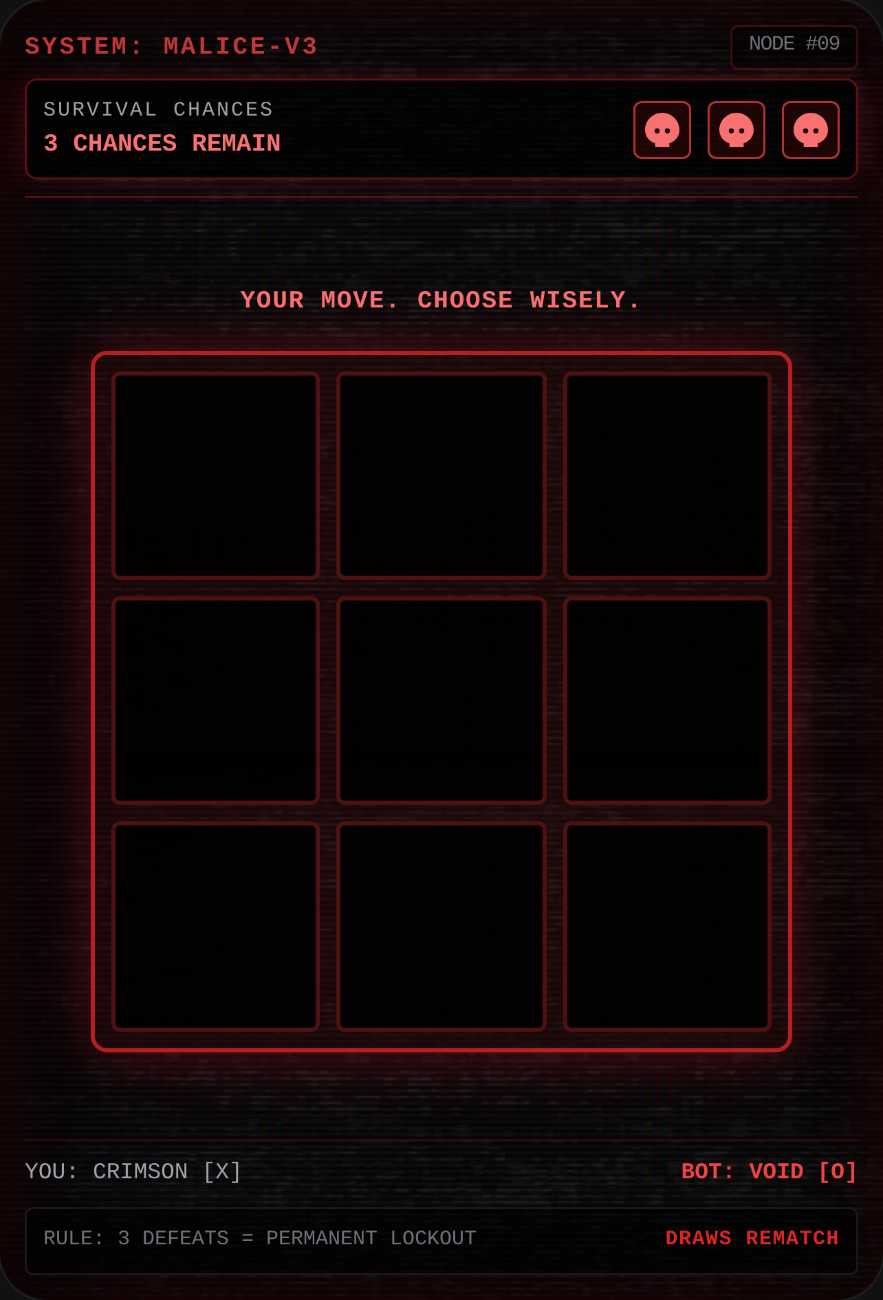 TERMINAL HORROR: TIC-TAC-TOE cover