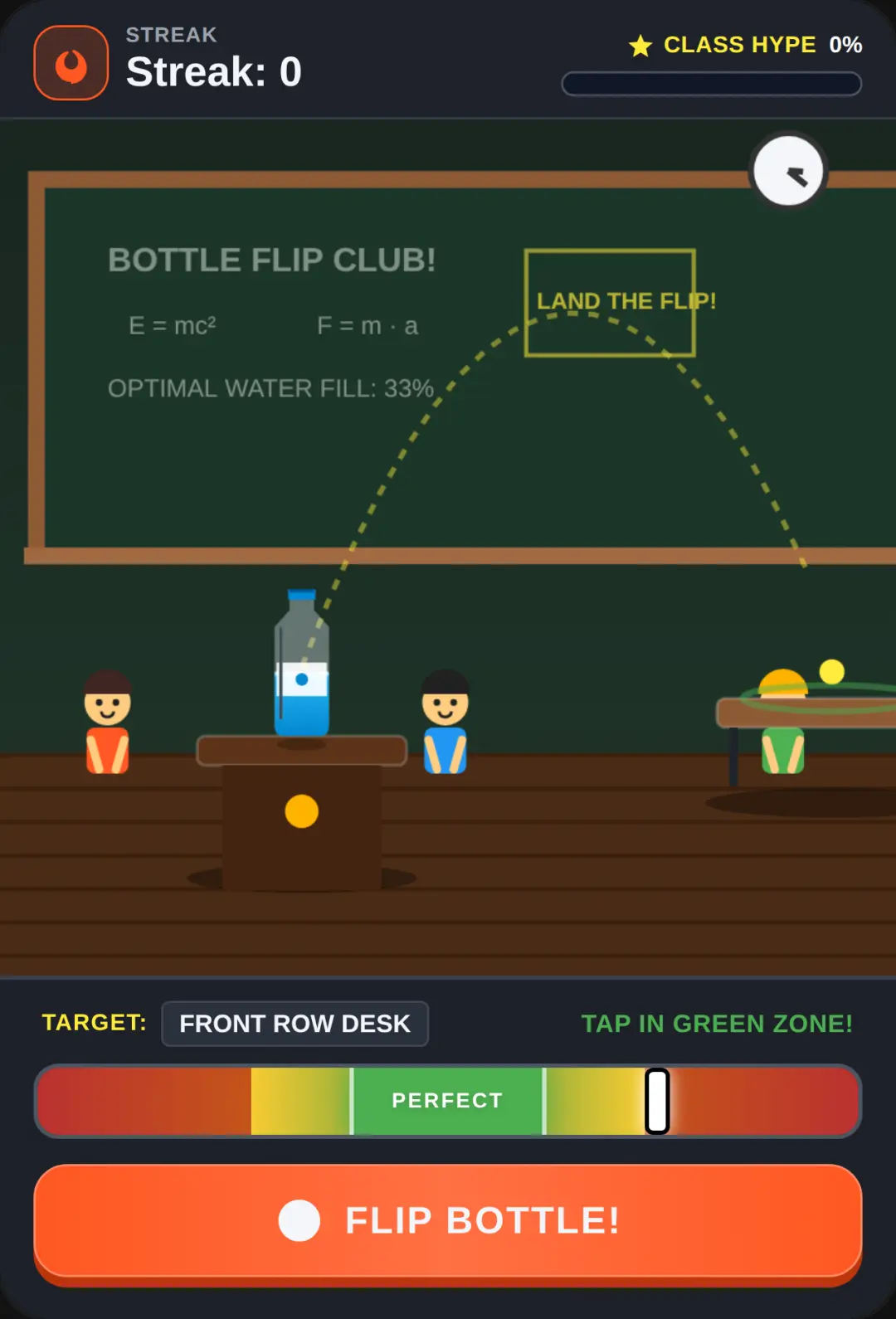 Classroom Bottle Flip