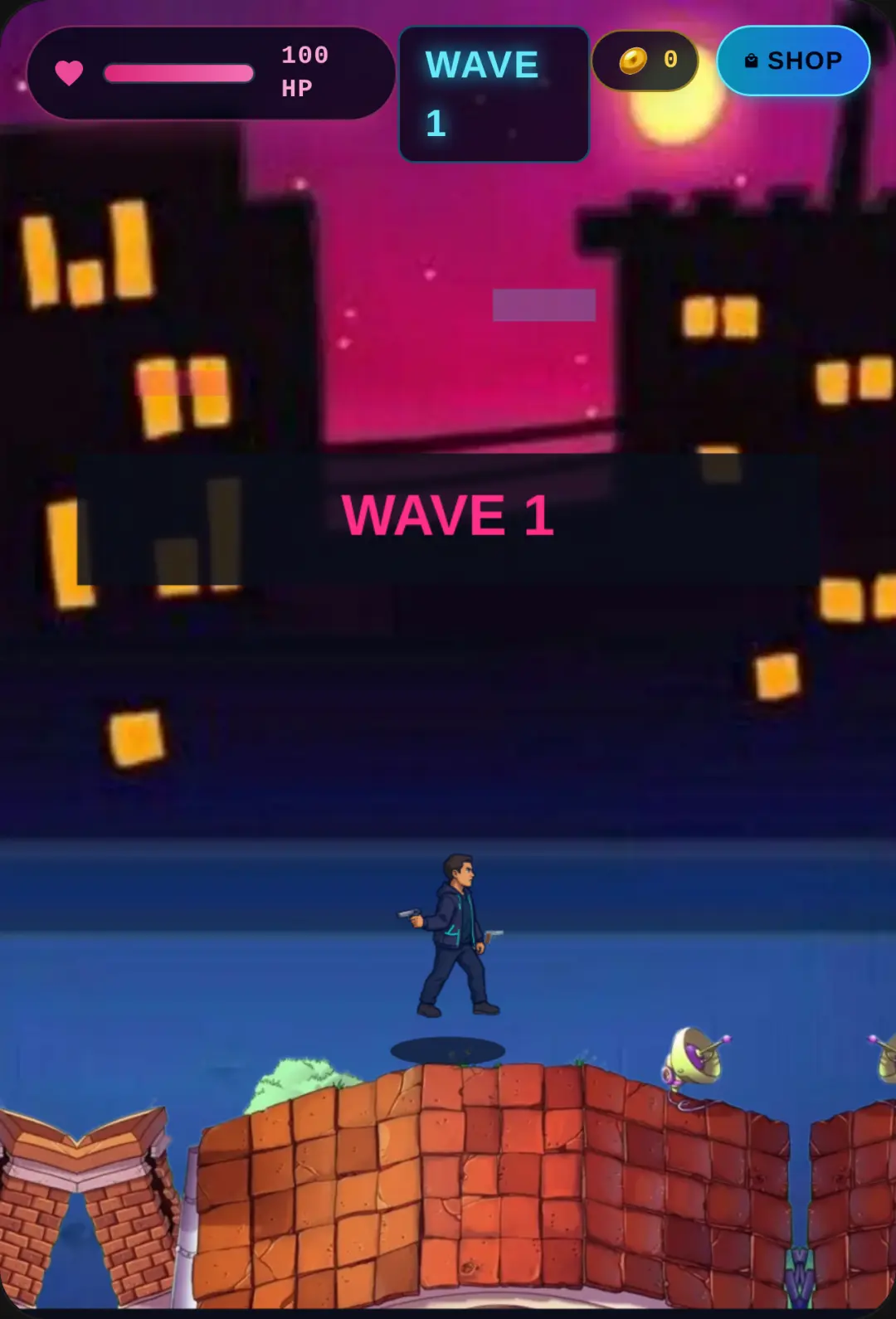 Neon Rooftop: Zombie Survivor! cover