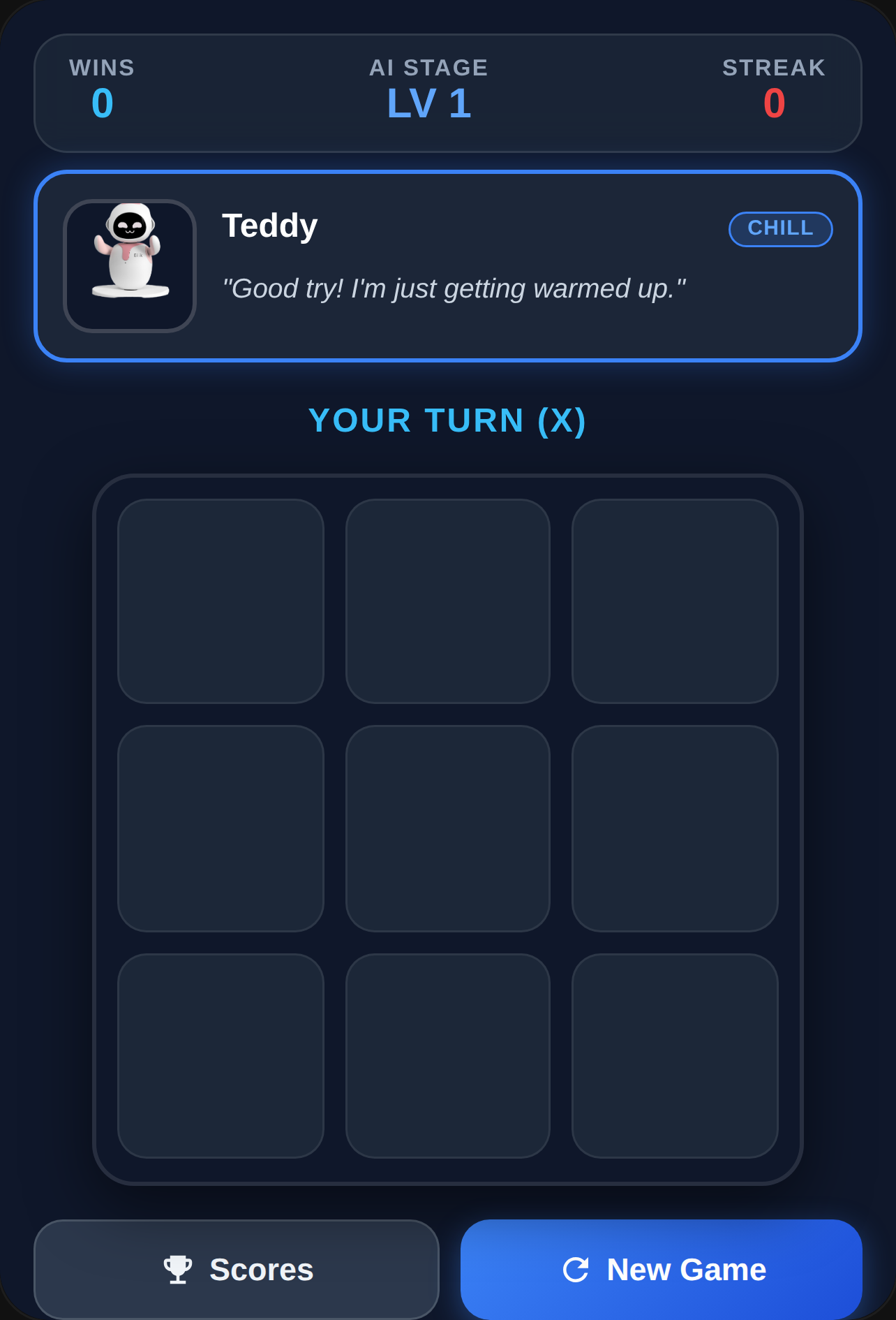 make teddy rage Tic-Tac-Toe cover