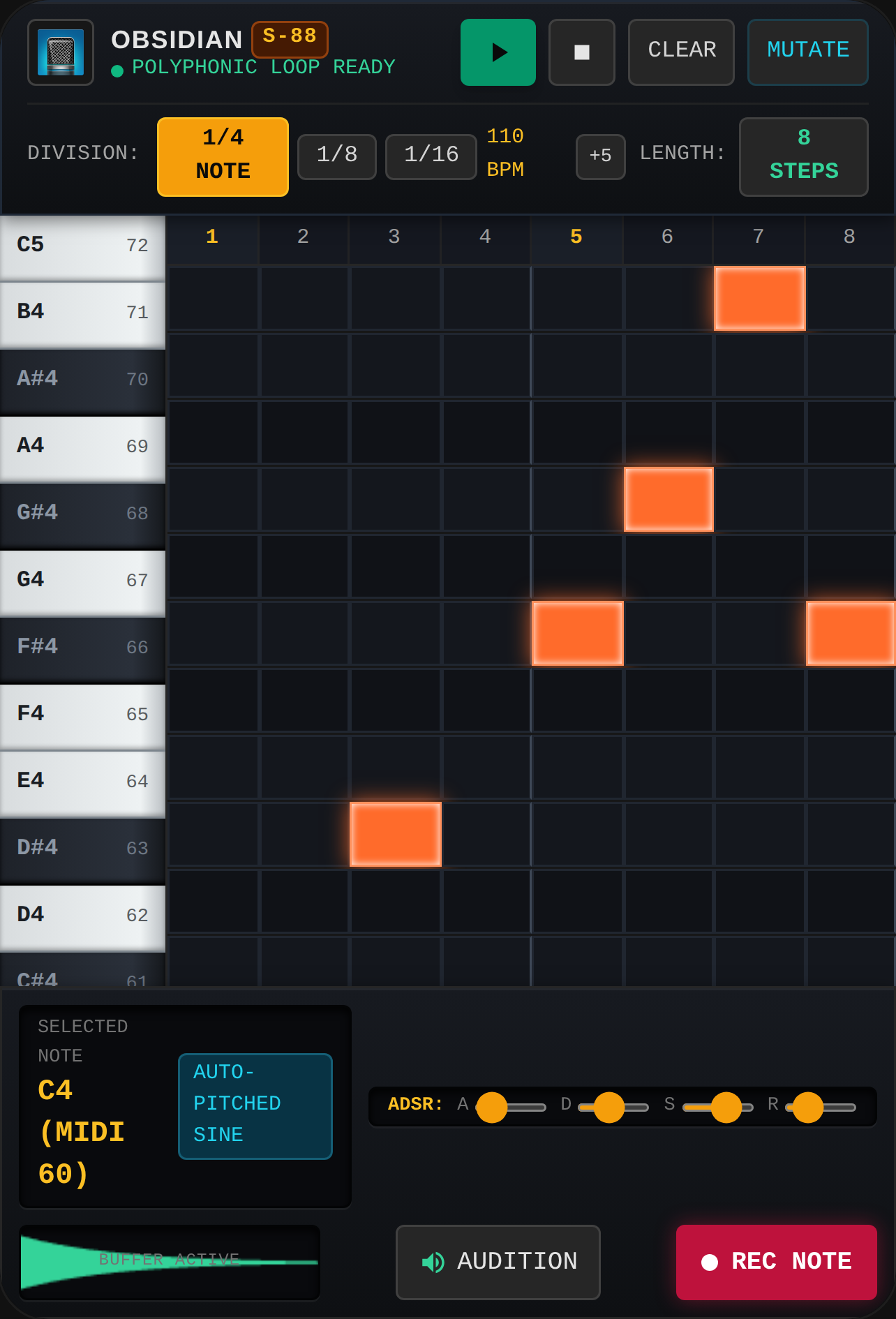 Studio Obsidian Sampler & Piano Roll cover