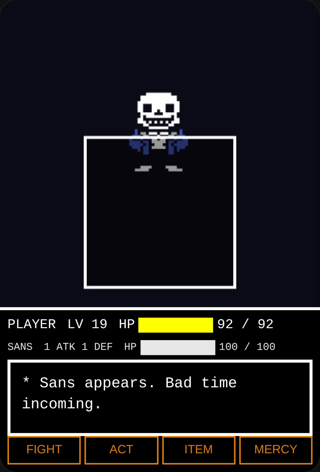 Sans Battle cover