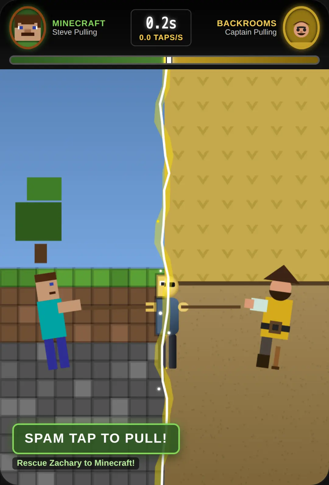 Dimension Tug-of-War: Minecraft vs Backrooms cover