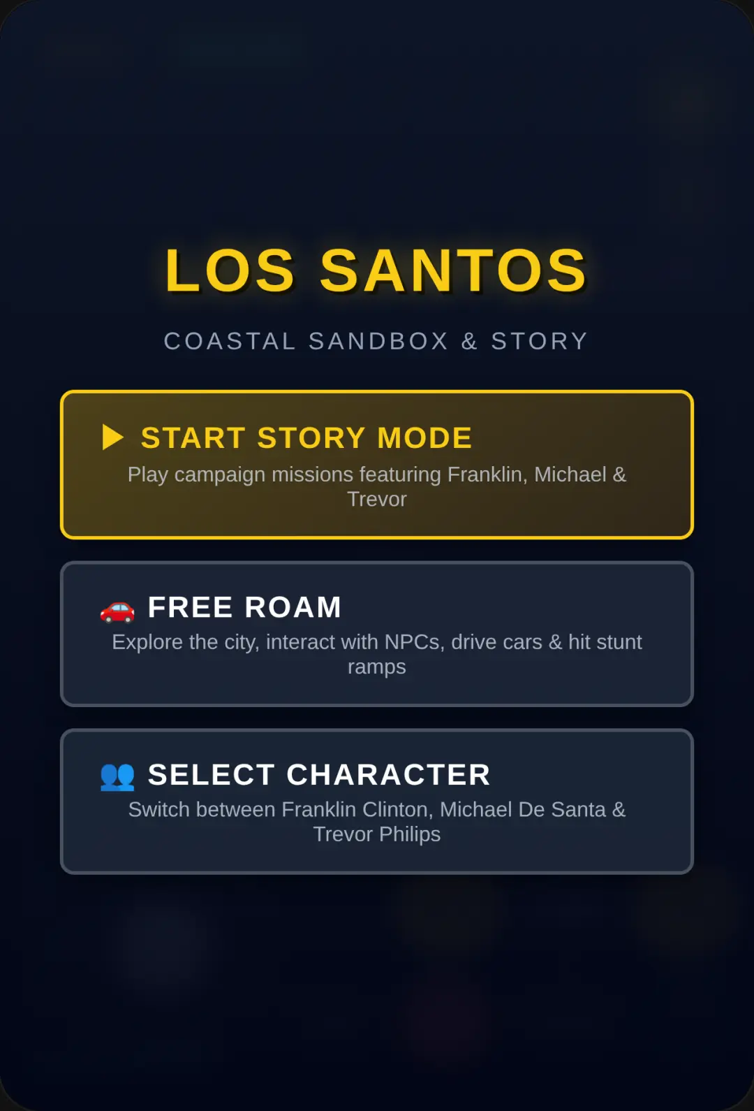 Los Santos: GTA V Coastal Sandbox cover