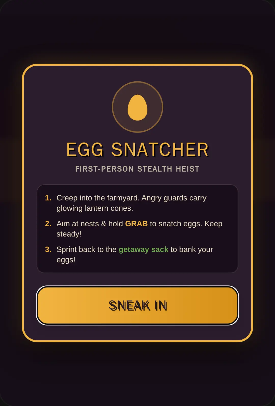Egg Snatcher - Stealth Physics cover