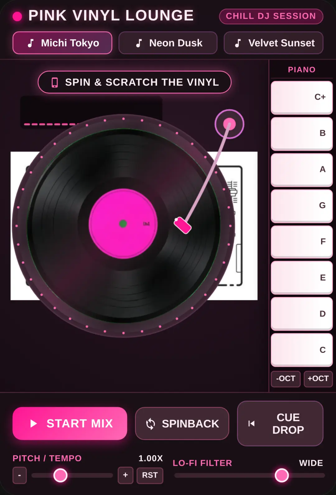 Pink Vinyl Scratch — Chill DJ Session cover