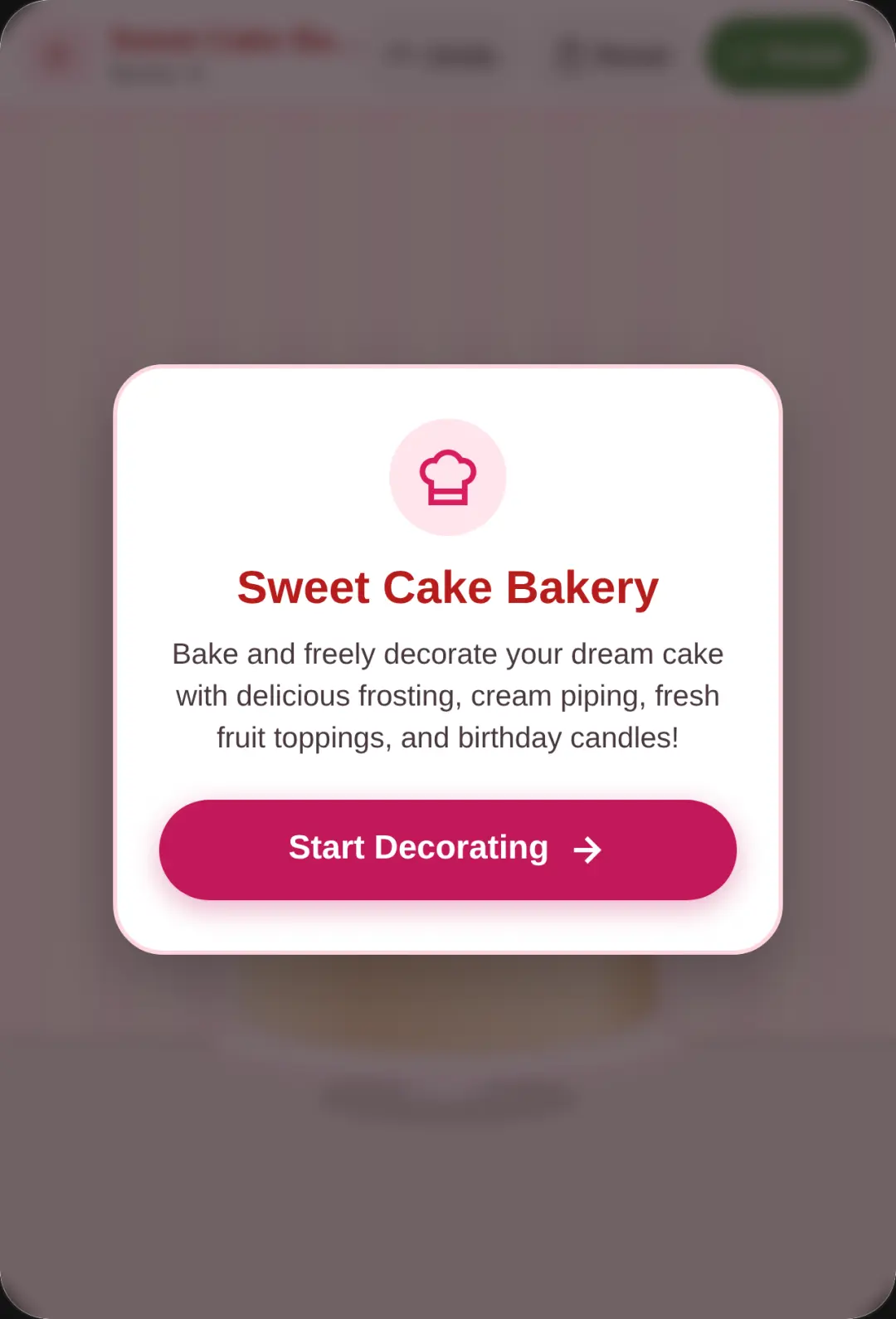 Sweet Cake Bakery - Cake Cooking & Decorating cover