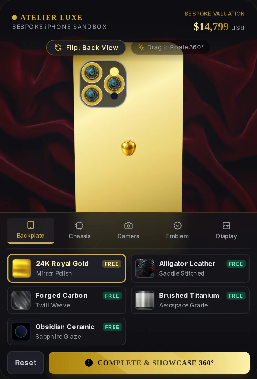 Bespoke iPhone Atelier · Luxury Sandbox cover