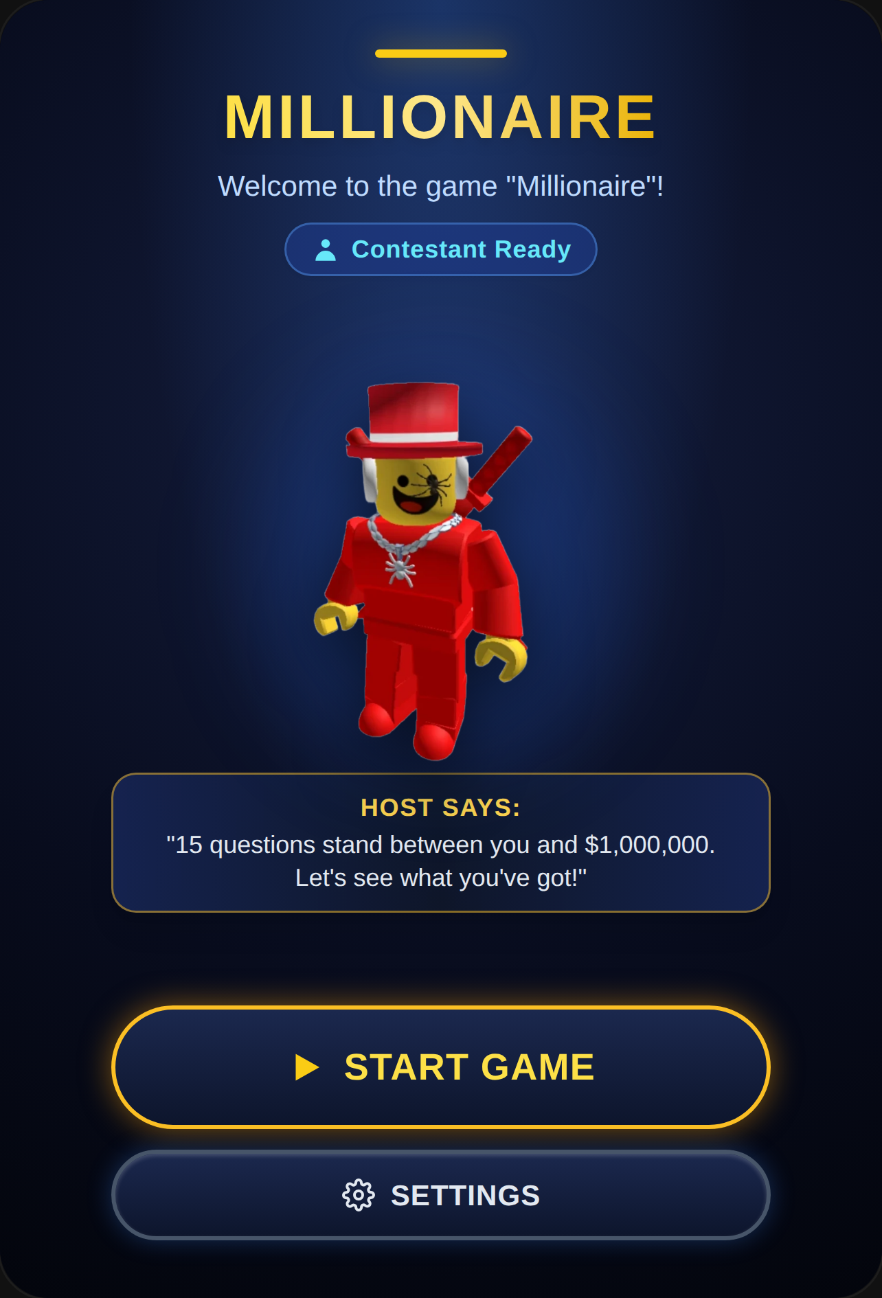 Millionaire Quiz cover