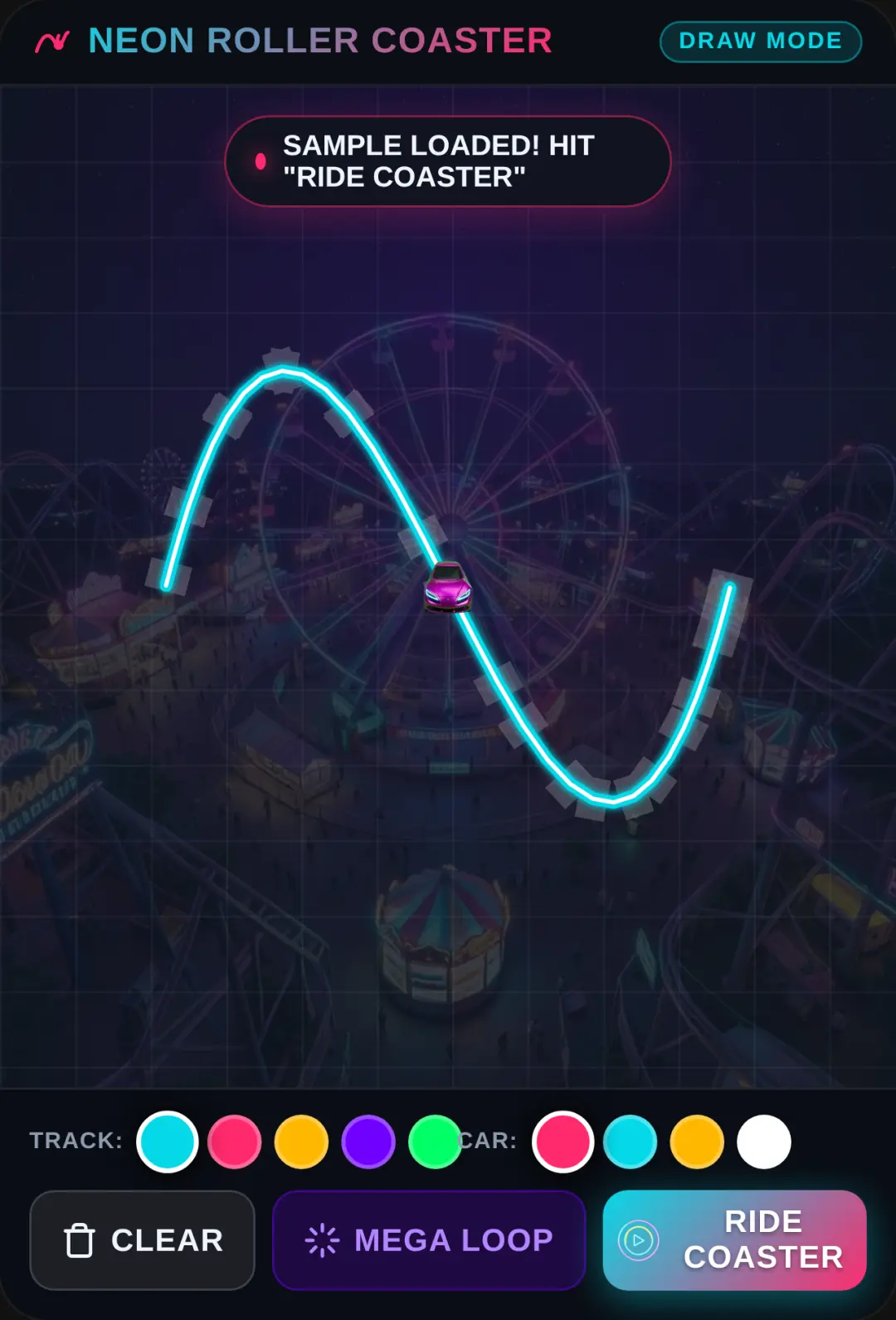 Neon Roller Coaster Maker cover