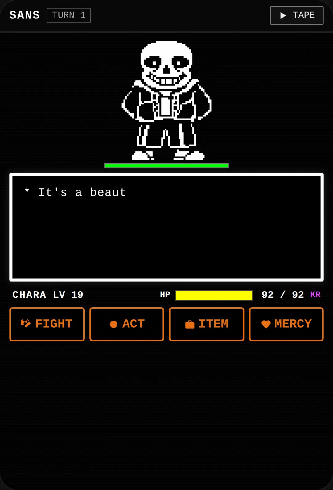 Undertale Boss Battle - Sans cover