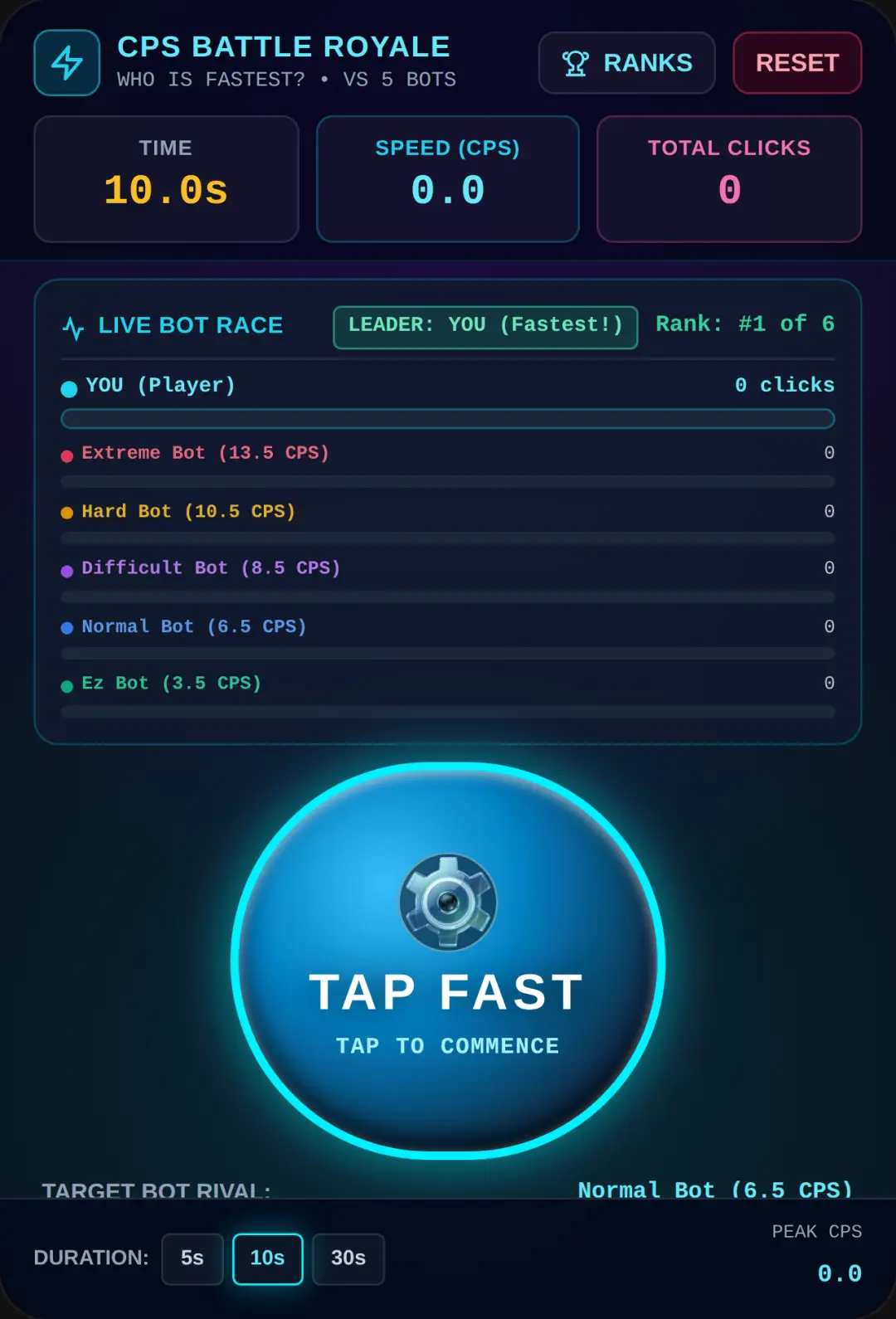 How fast can you click cover