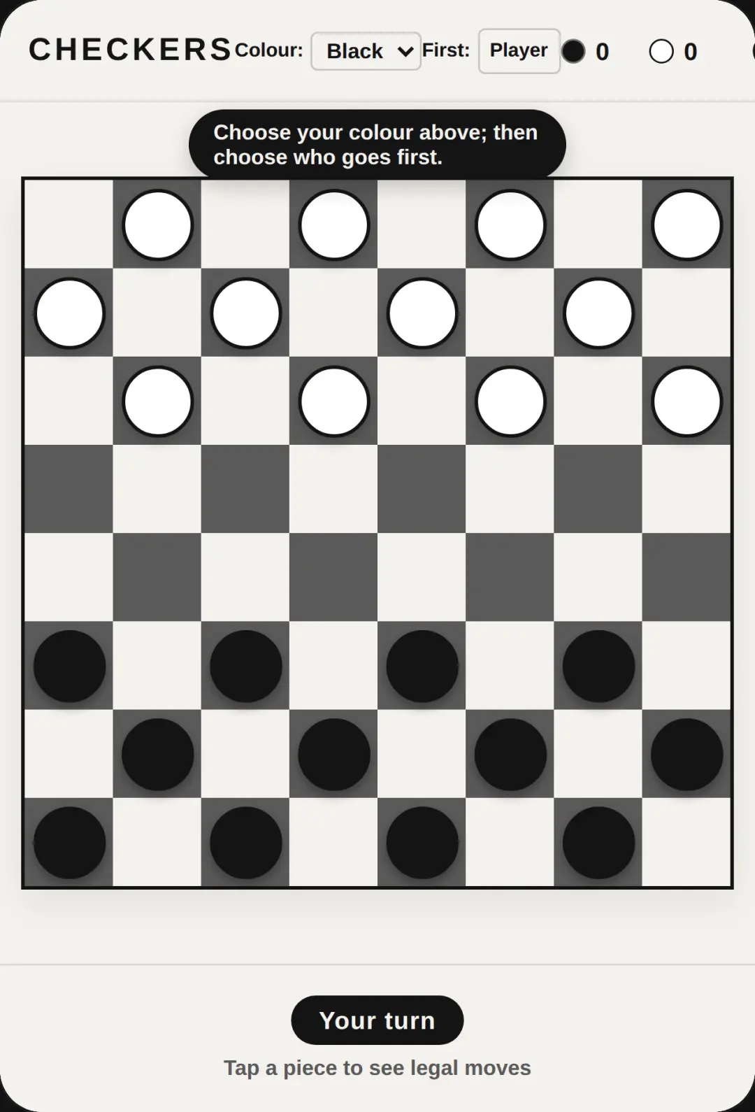 Checkers cover