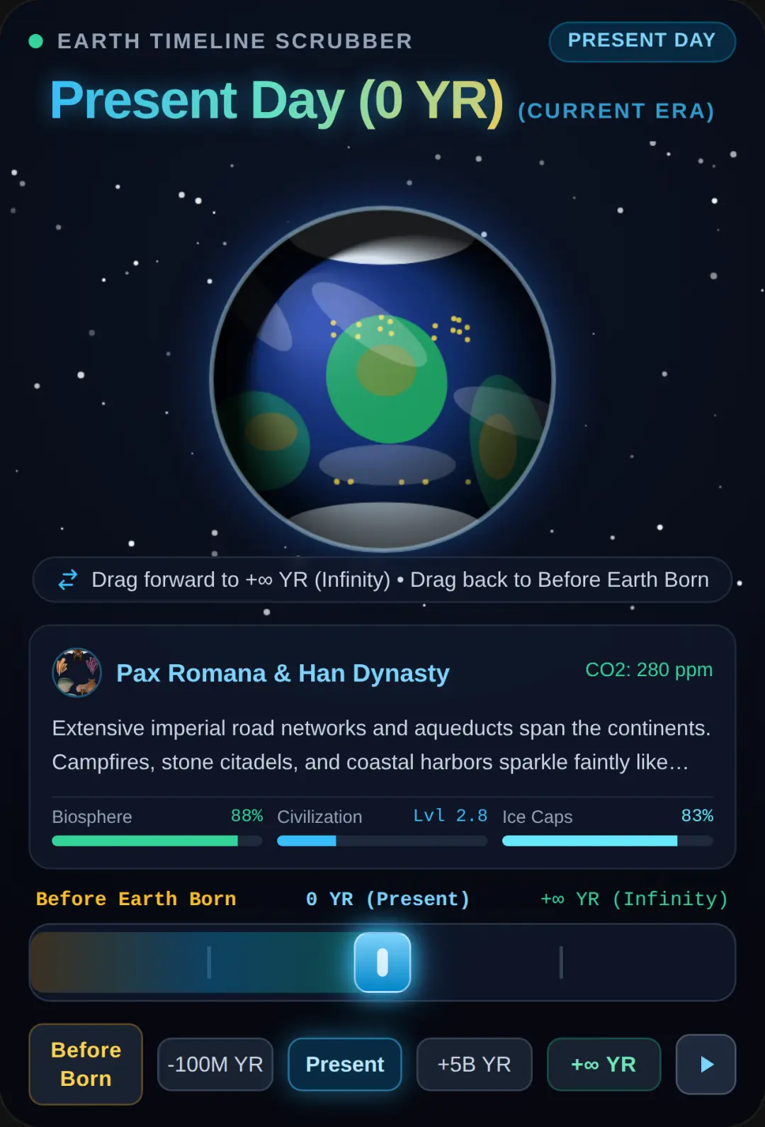 Earth Past & Future: Before Earth Born to +Infinity cover