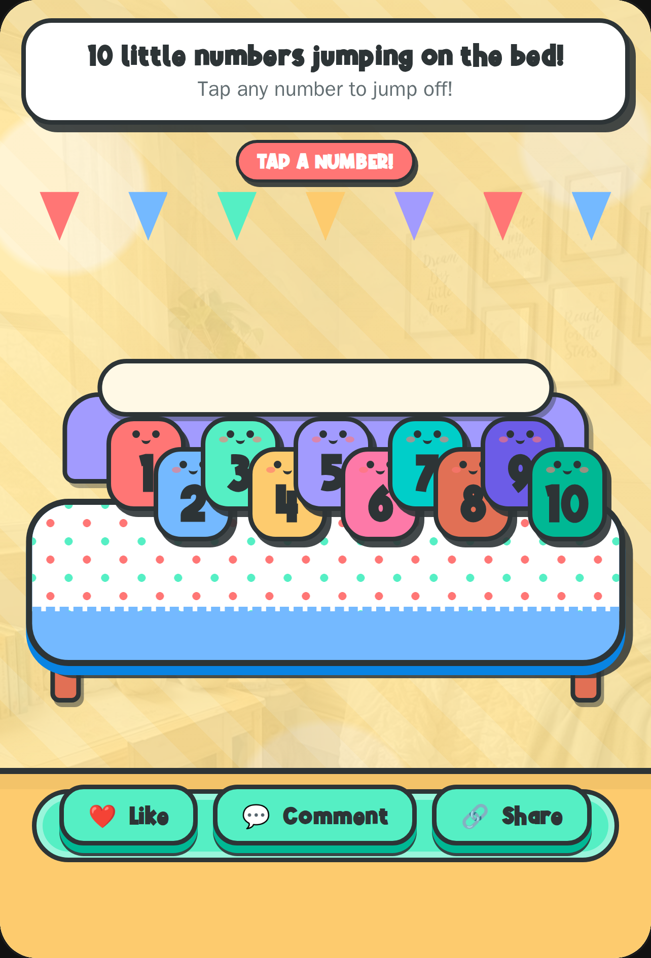 10 Little Numbers Jumping on the Bed cover