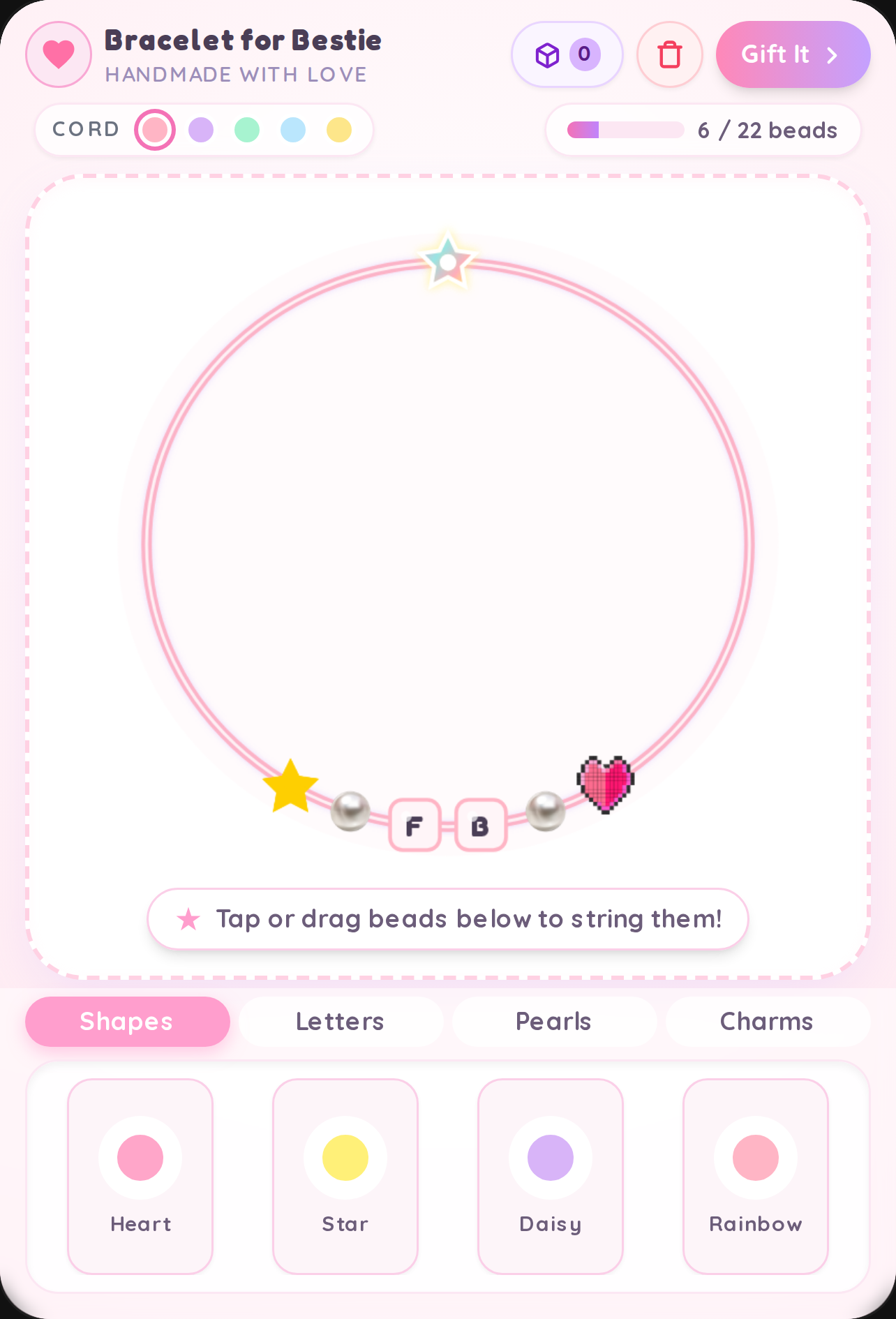 Make a Bracelet for Your Bestie!🤍🩷💜 cover
