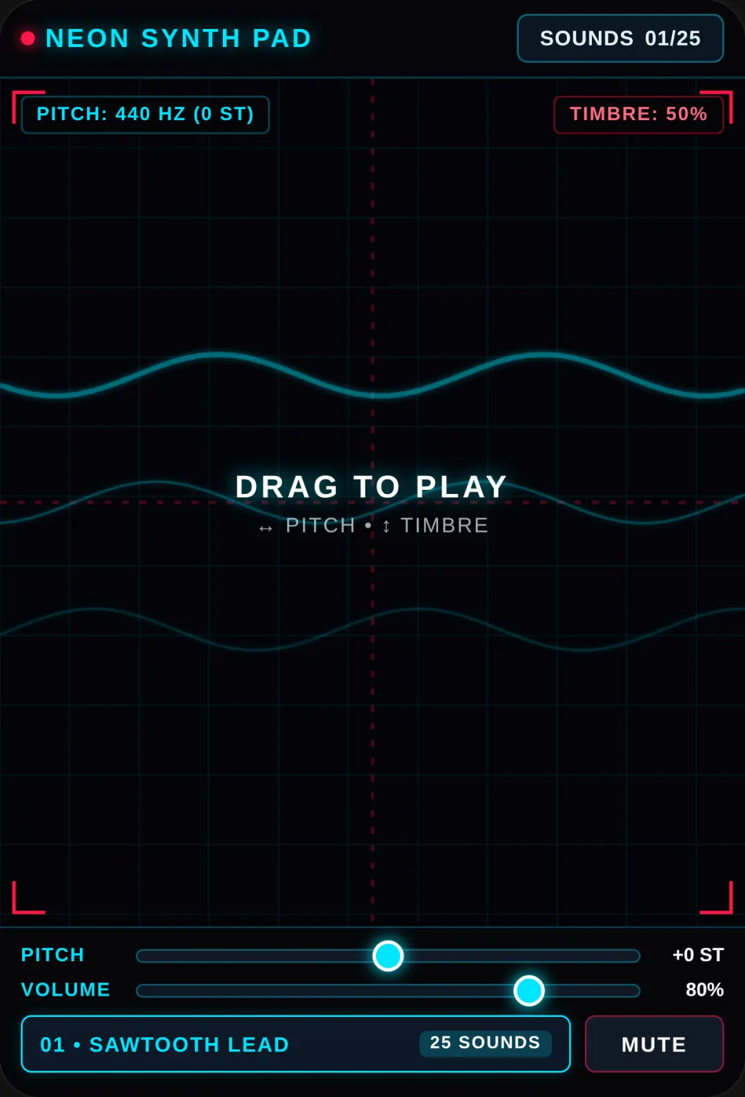 Neon Synth Pad cover