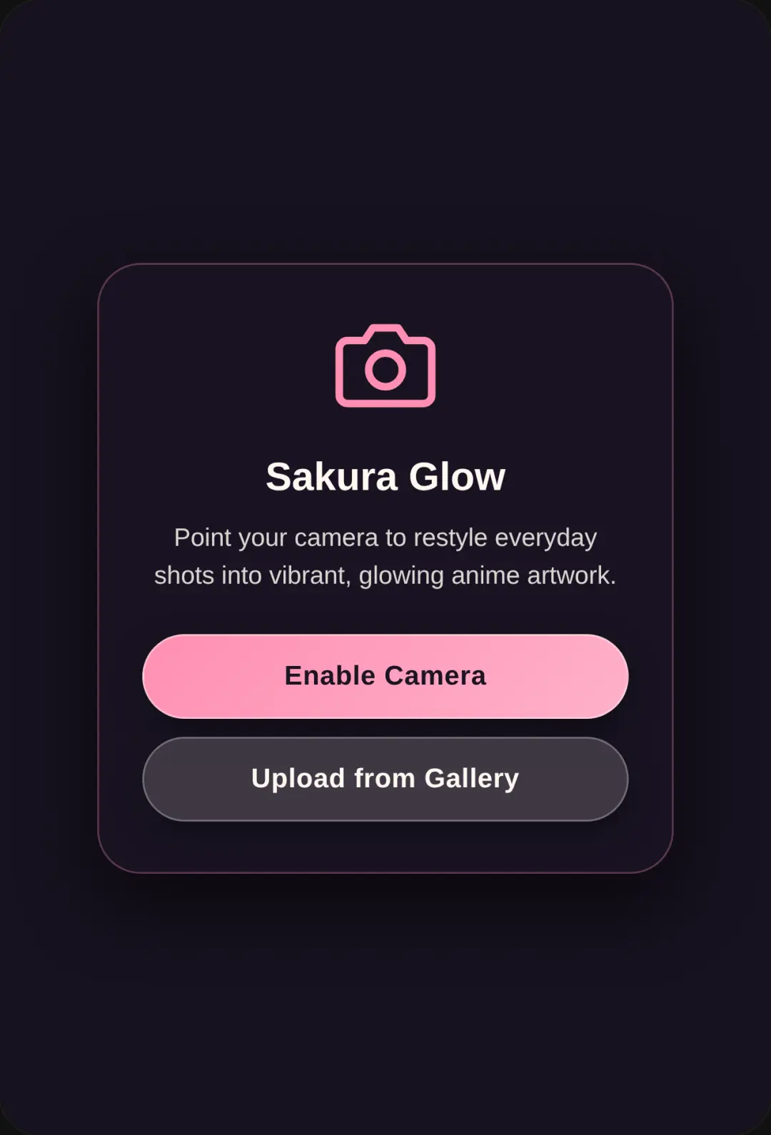 Sakura Glow — Anime Camera cover