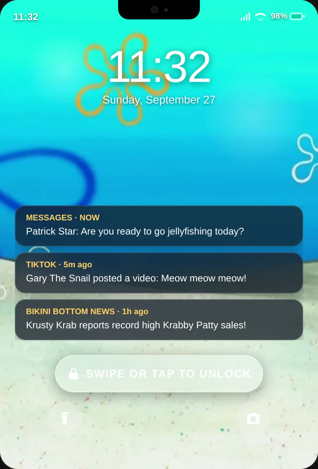 SpongeBob Phone OS cover