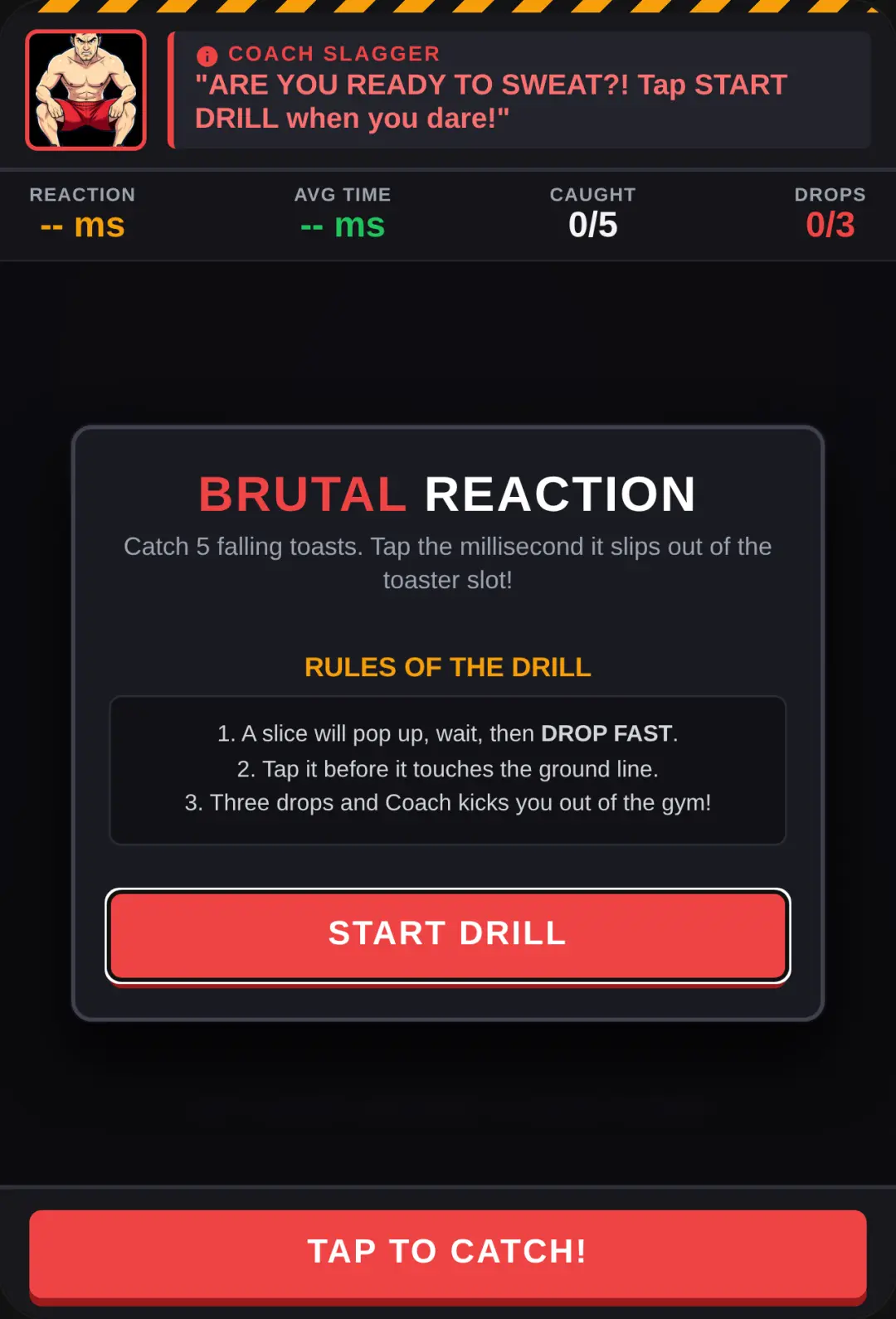 TOAST DRILL: Brutal Reaction Test cover