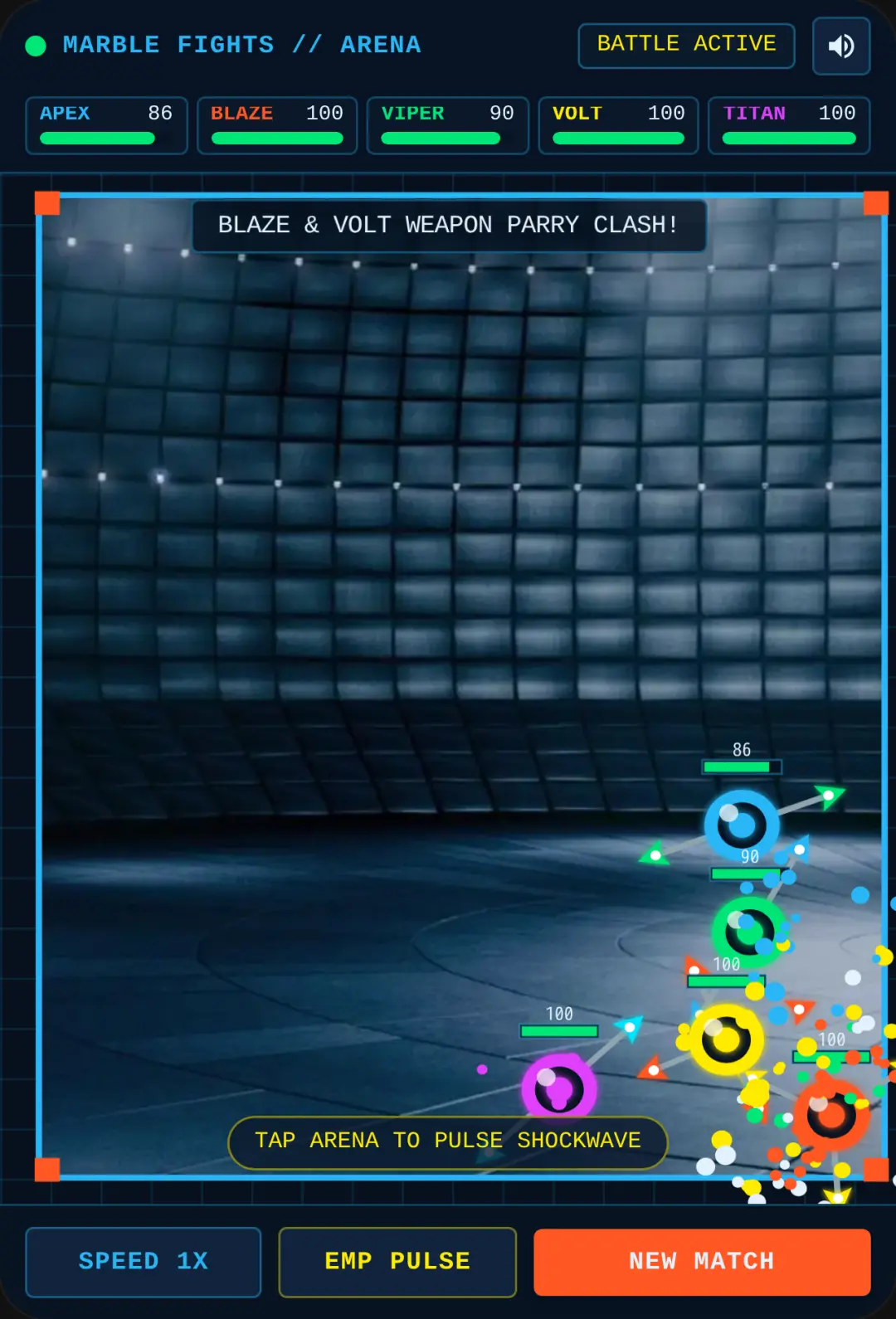 Marble Fights - Spinning Weapon Arena cover