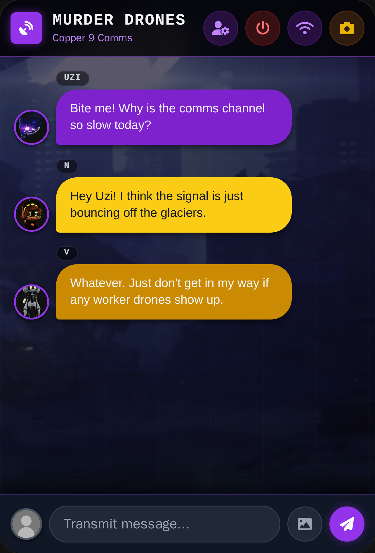 Murder Drones Chat . Watch murder drones on YouTube cover