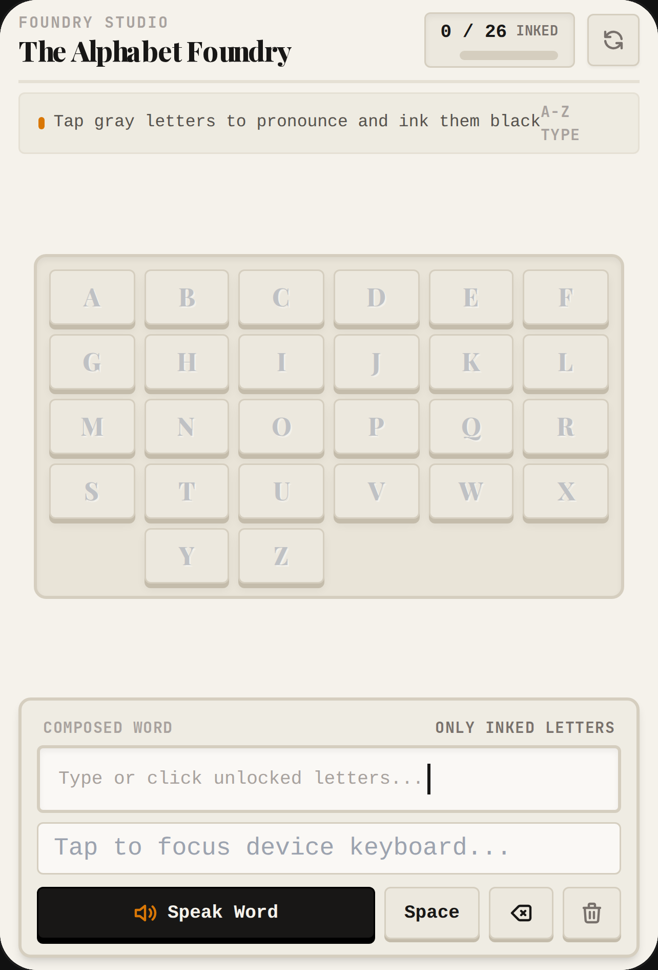 The Alphabet Foundry cover