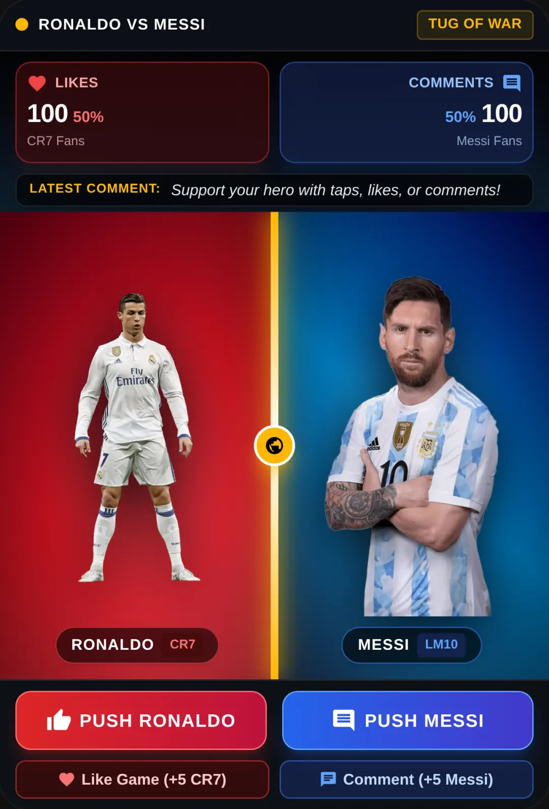 Ronaldo Vs Messi