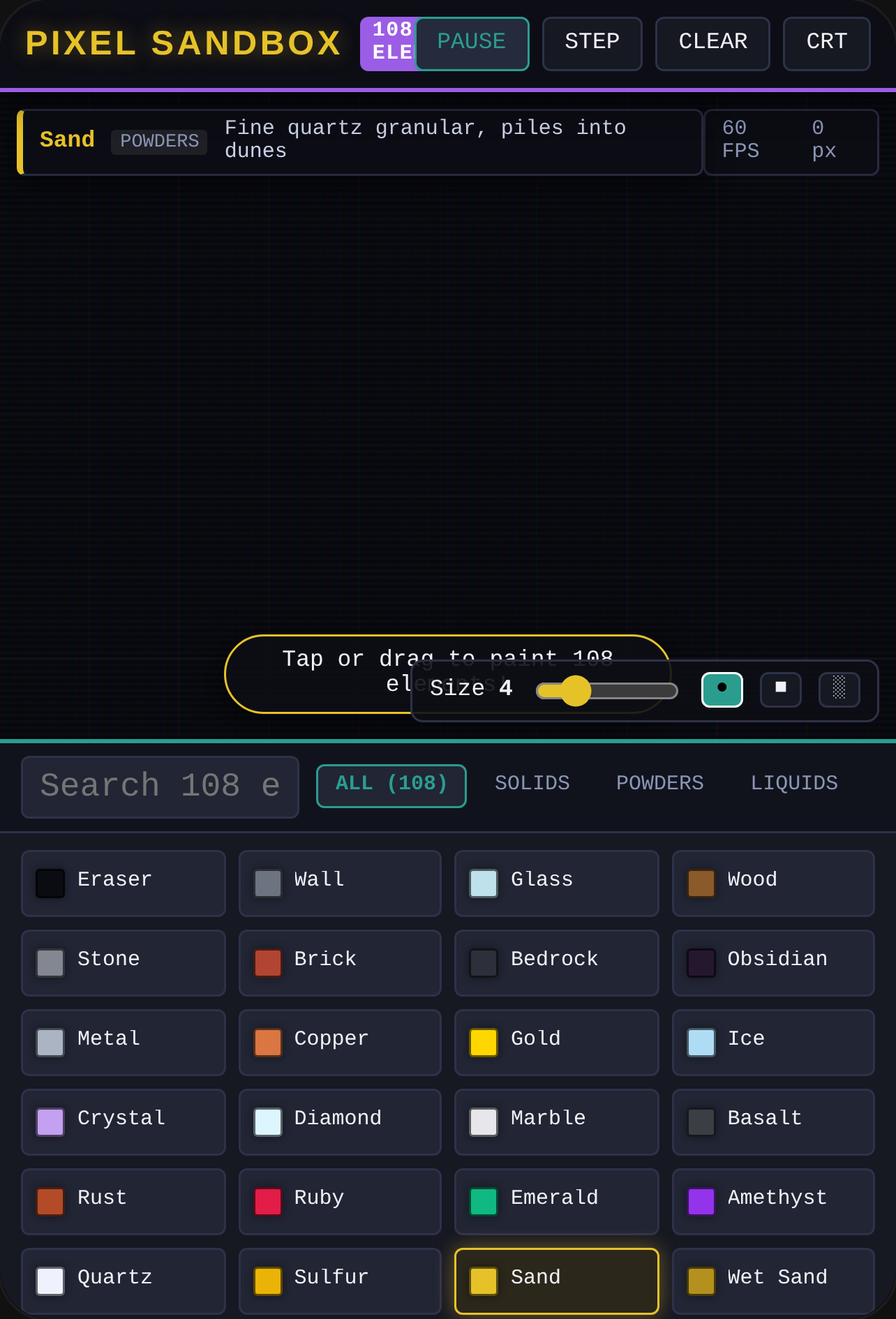 Sandbox v0.2 The Elements Update. cover