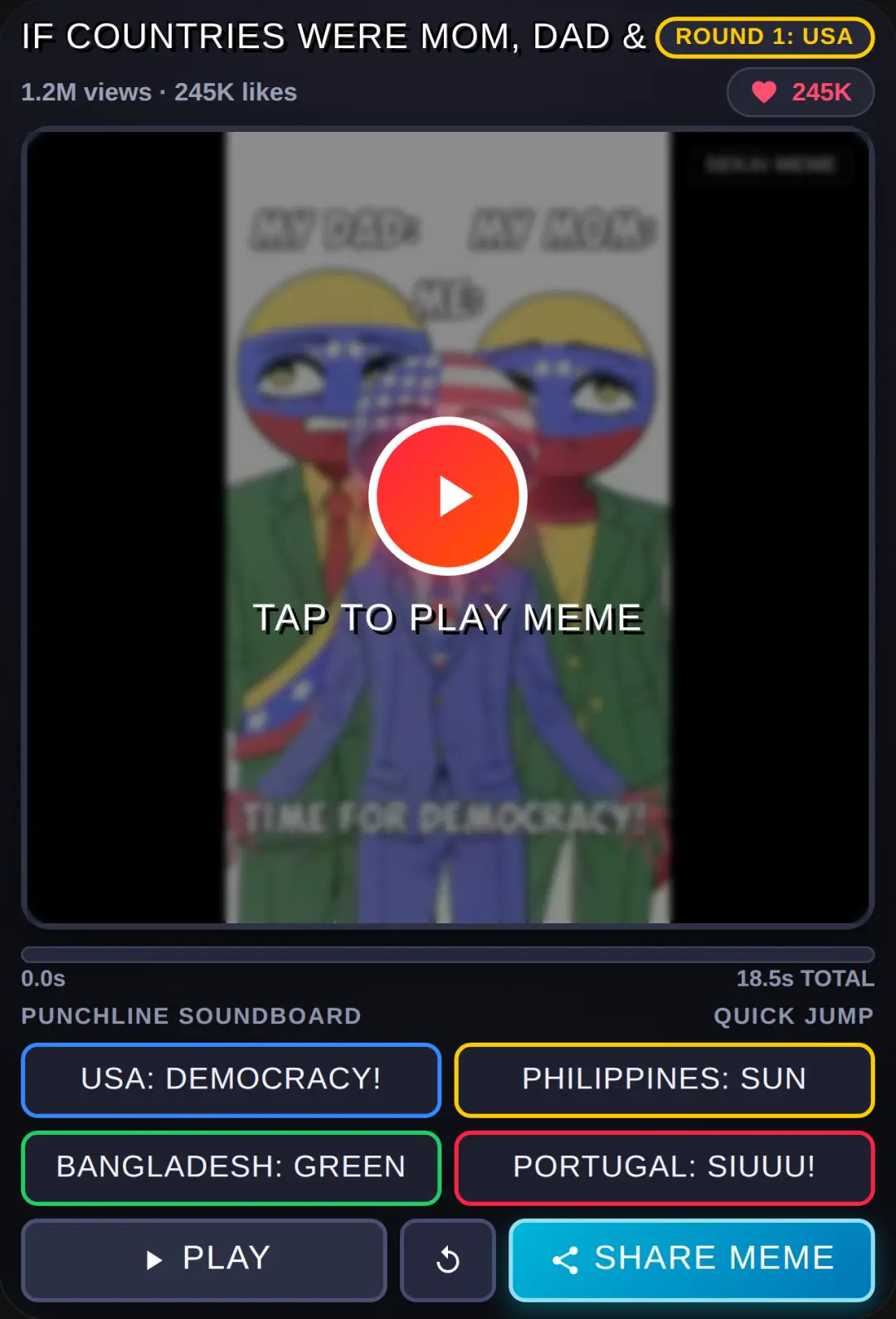 IF COUNTRIES WERE MOM, DAD & ME - Countryhumans Meme cover