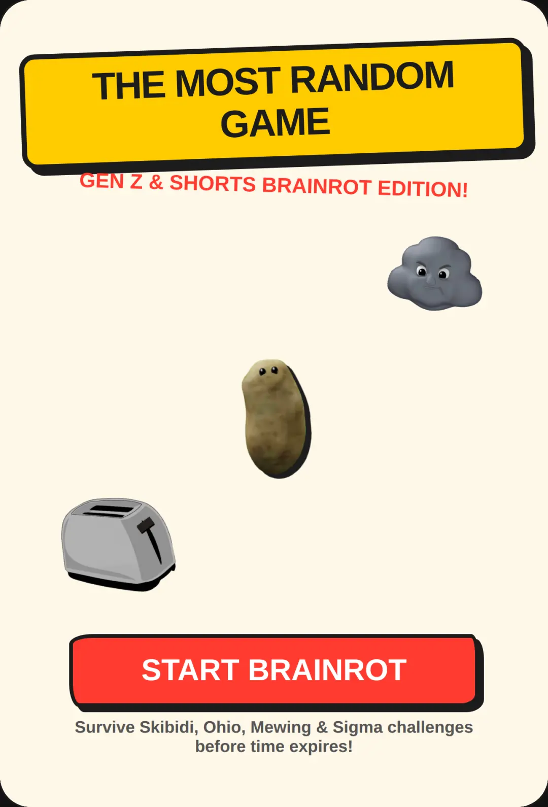 THE MOST RANDOM GAME cover