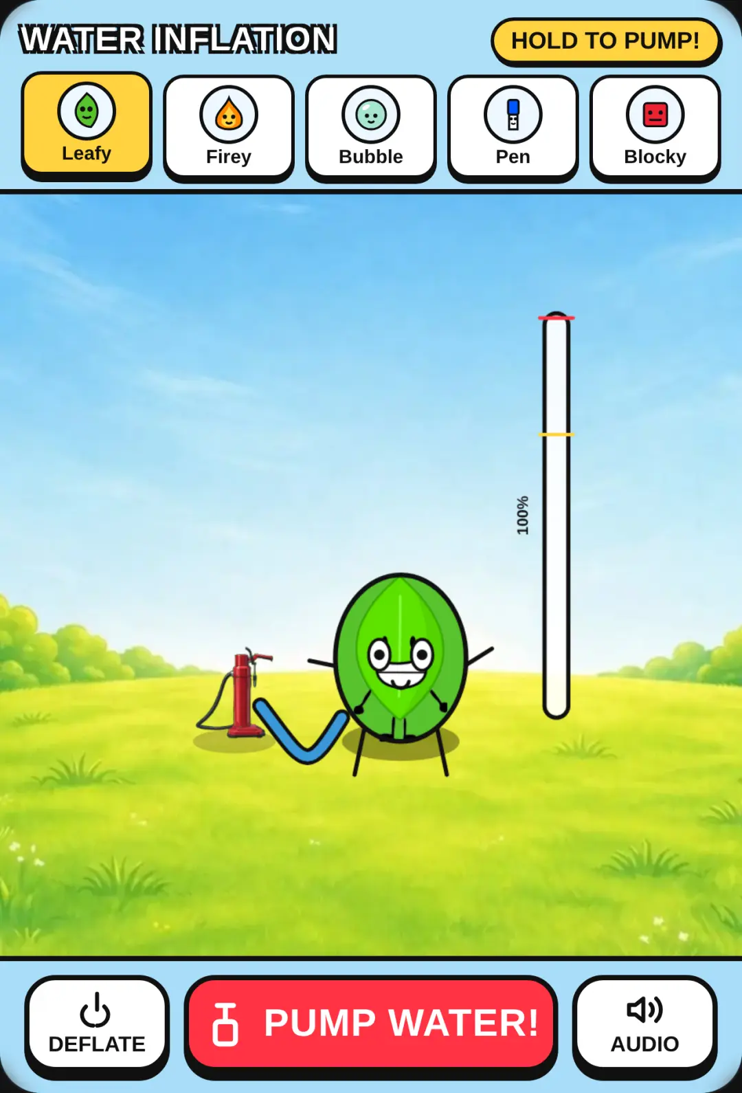 BFDI Water Inflation cover