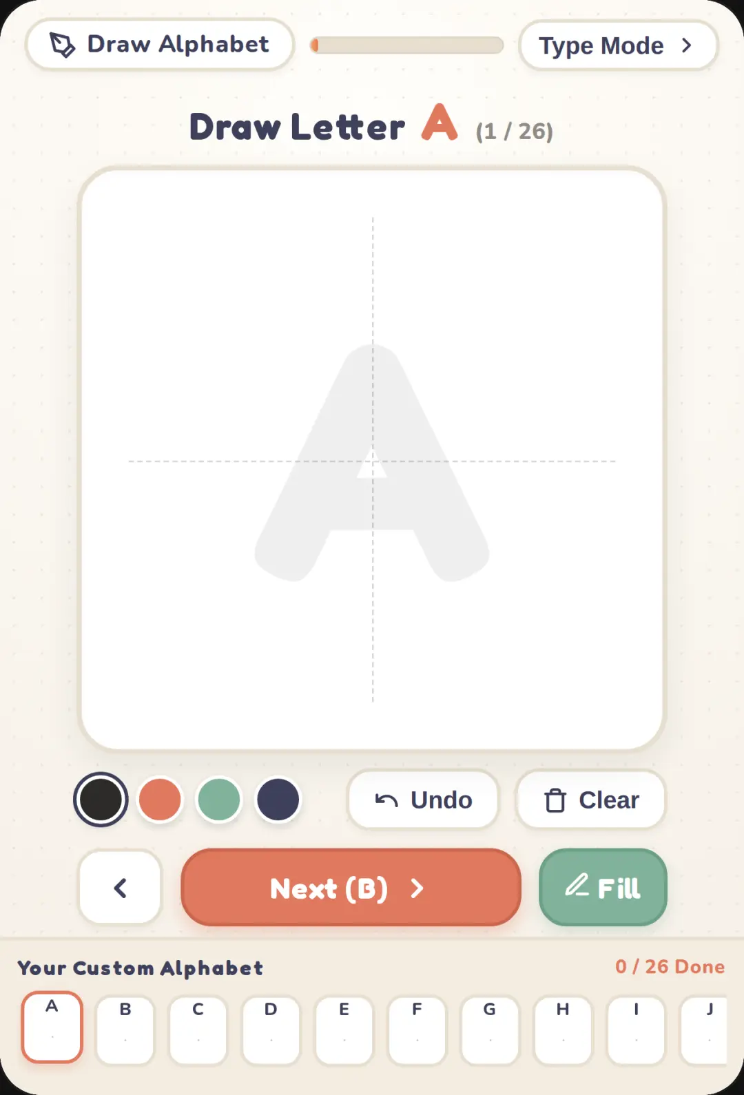 Alphabet draw studio