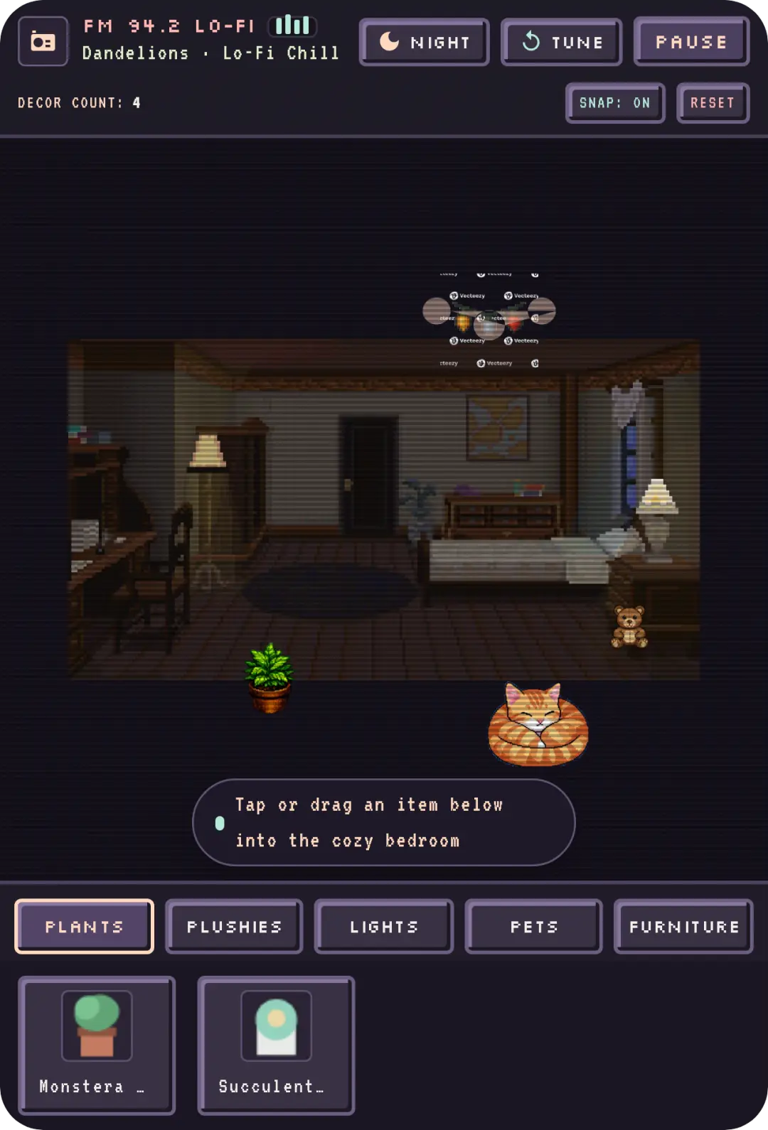 Lo-Fi Pixel Bedroom Builder cover