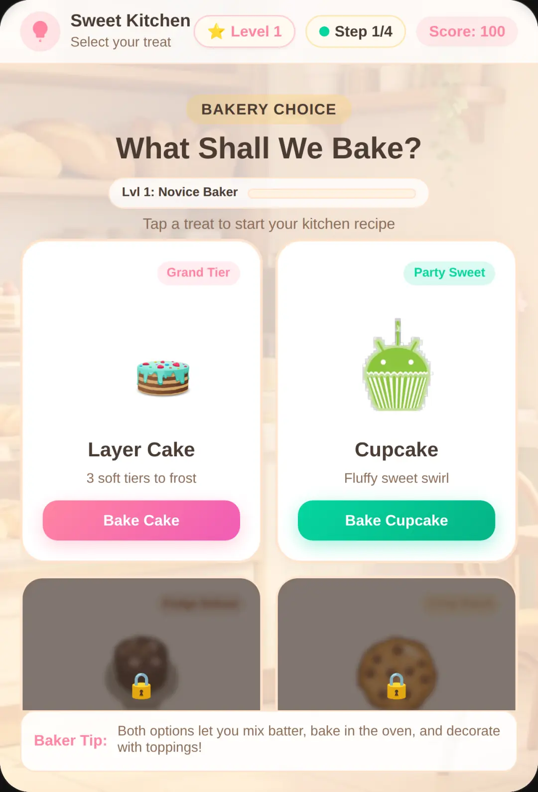 Sweet Pastry Bakery - Cake & Cupcake Baking Game cover