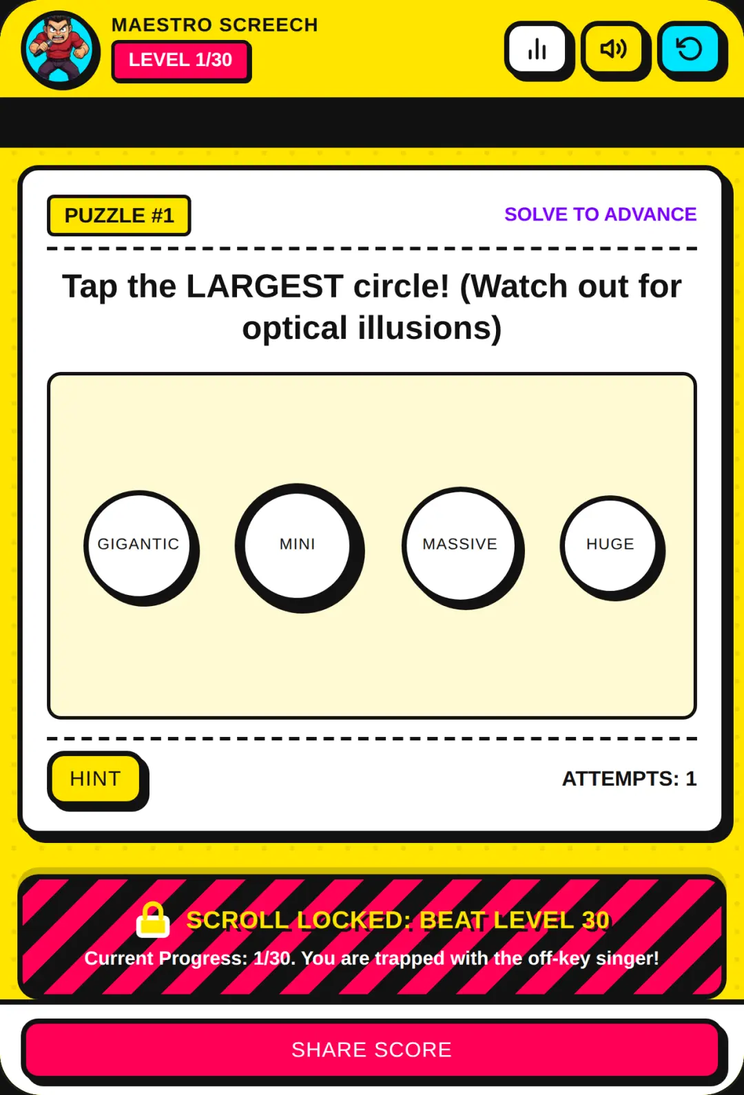 Off-Key Troll Puzzles: The Level 30 Scroll Lock cover