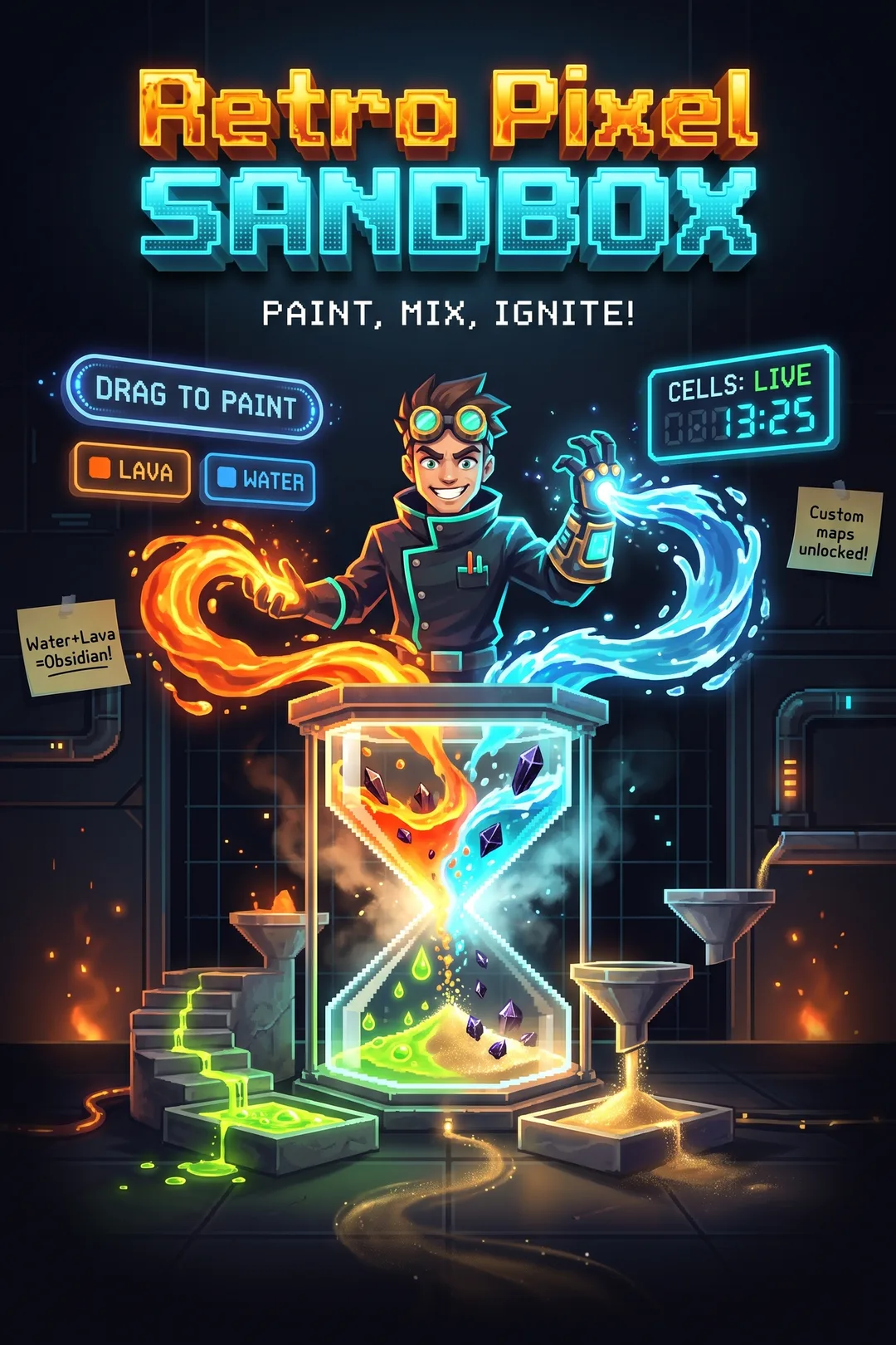 Retro Pixel Sandbox