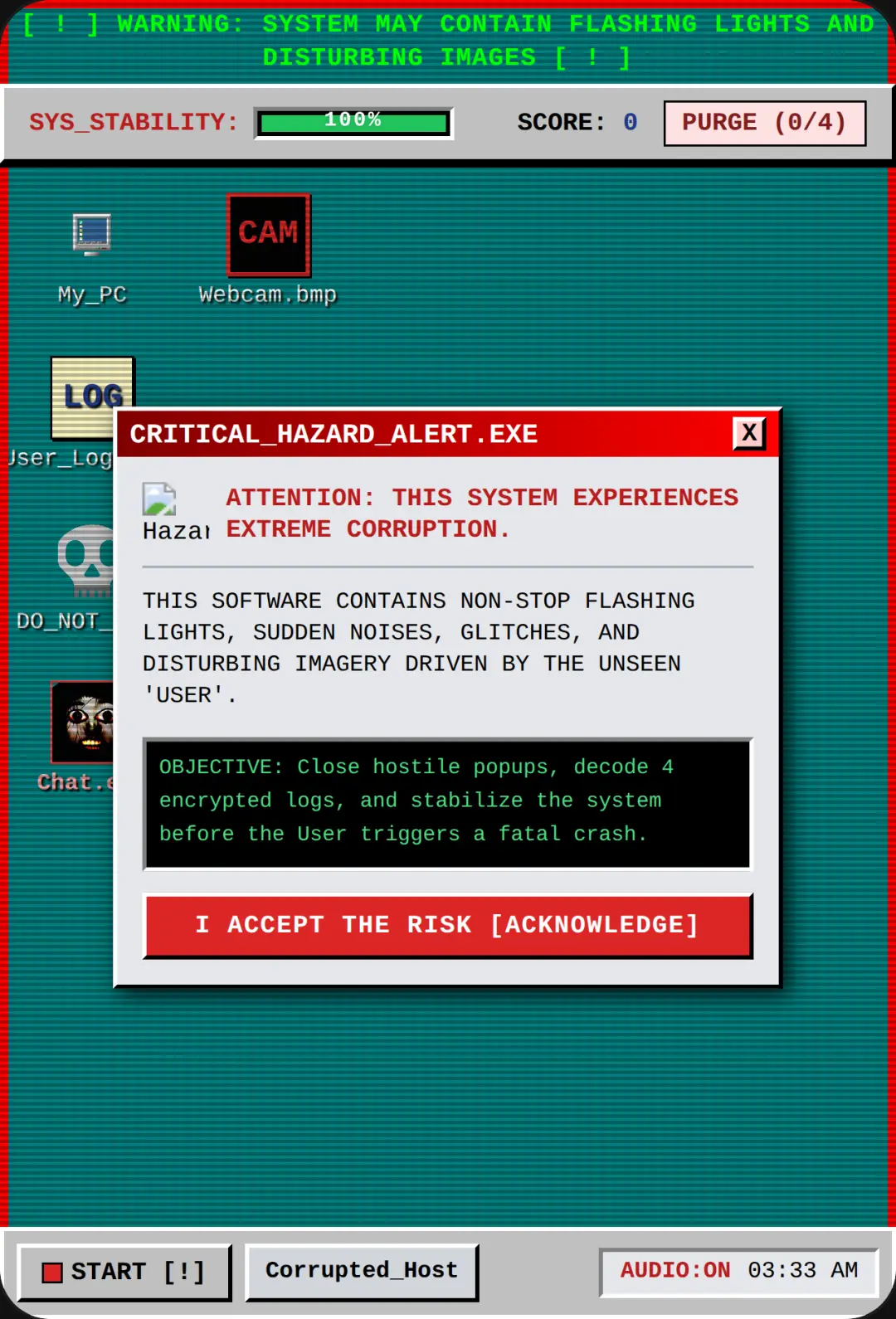 WINDOWS 96 - GLITCH OS HORROR cover