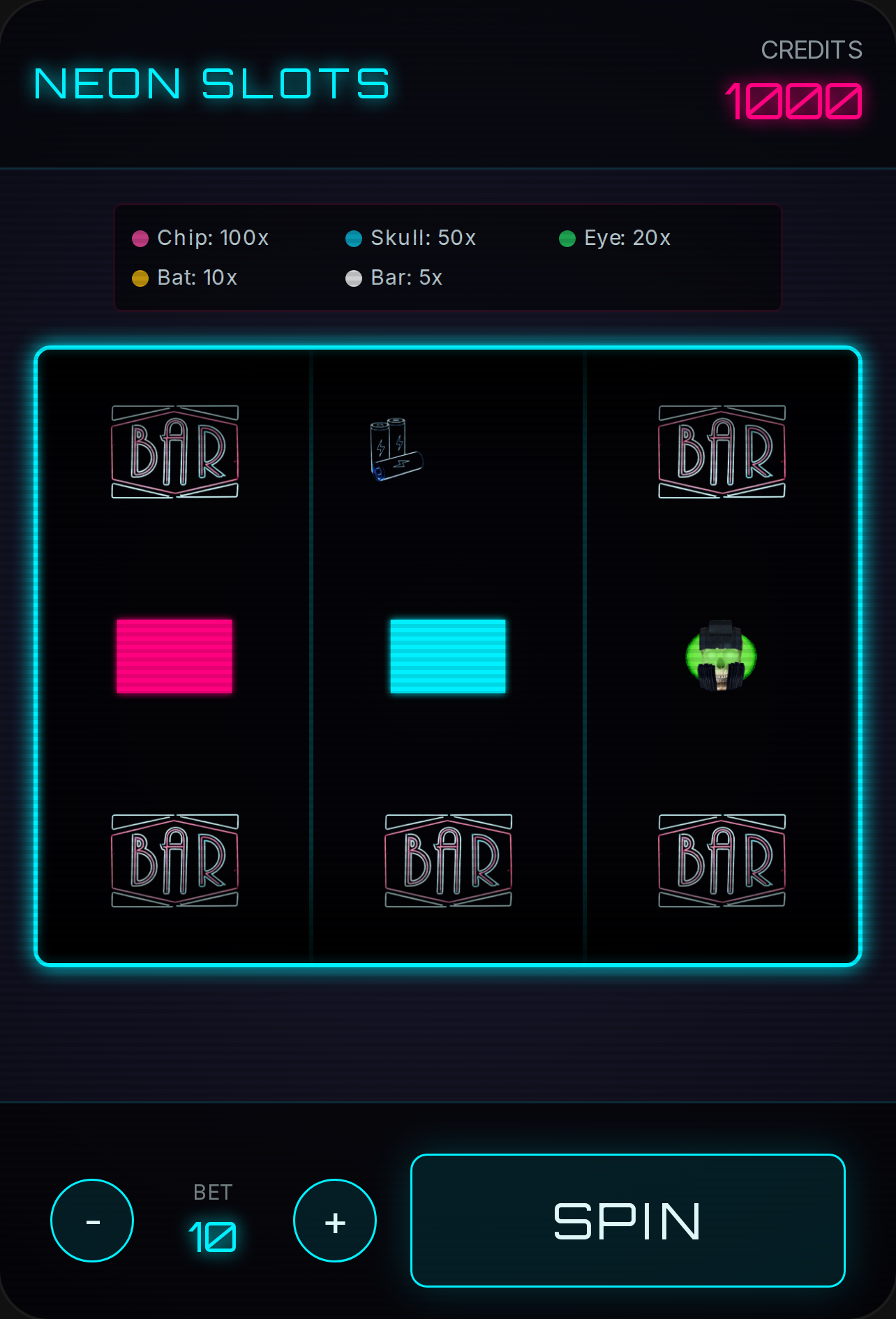 Neon Cyber Slots cover