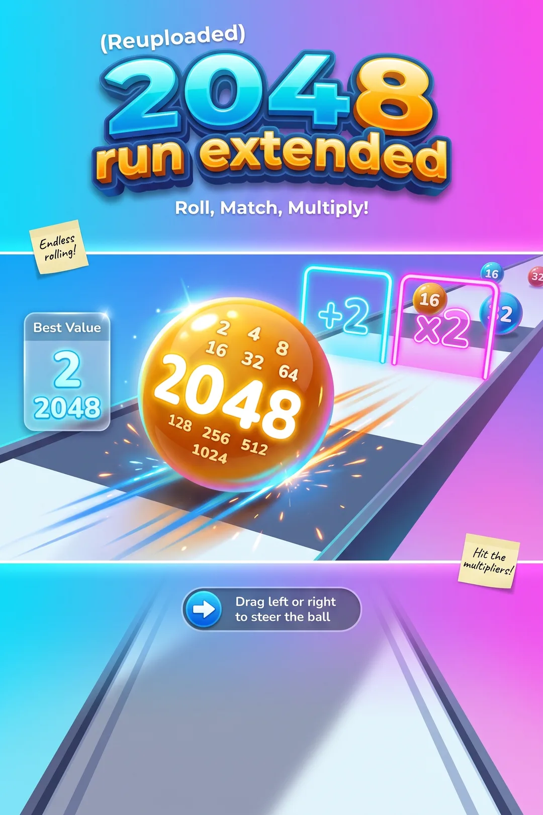 (Reuploaded)2048 run extended #2048