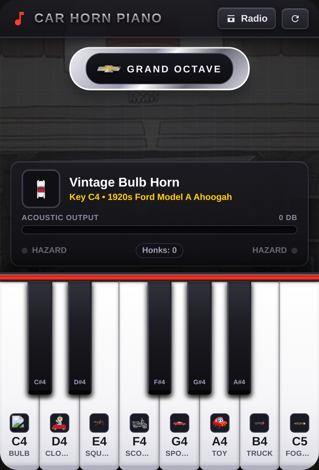 Car Horn Piano cover