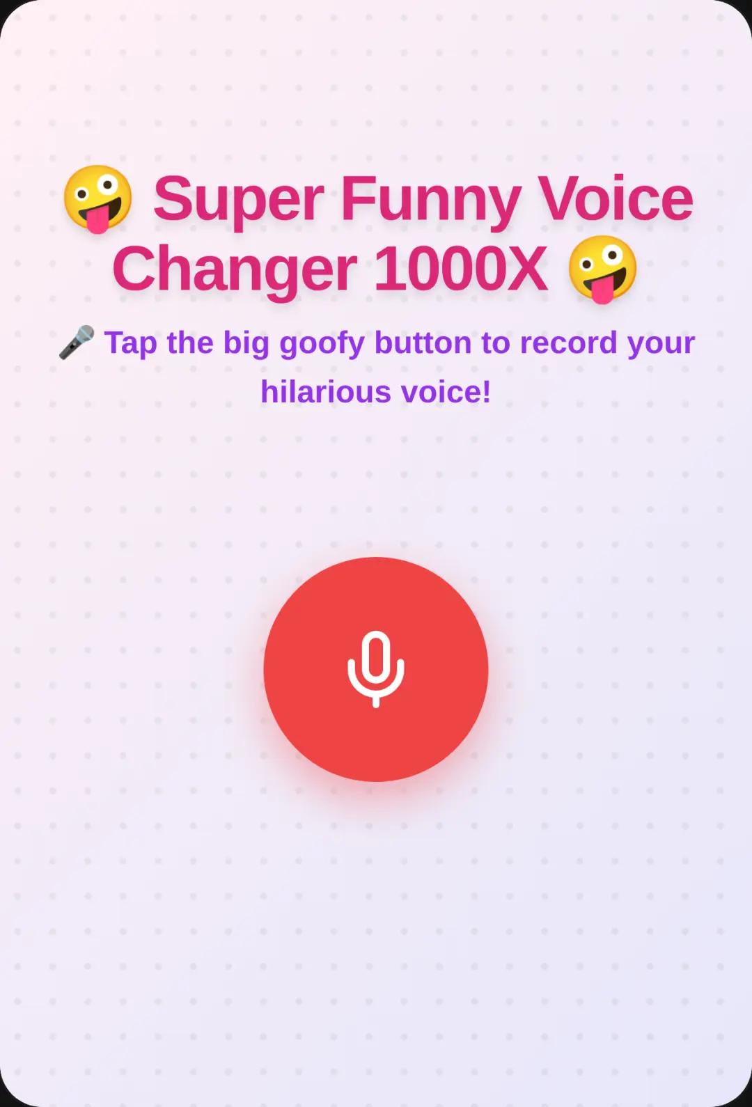 Super Funny Voice Changer 1000X cover
