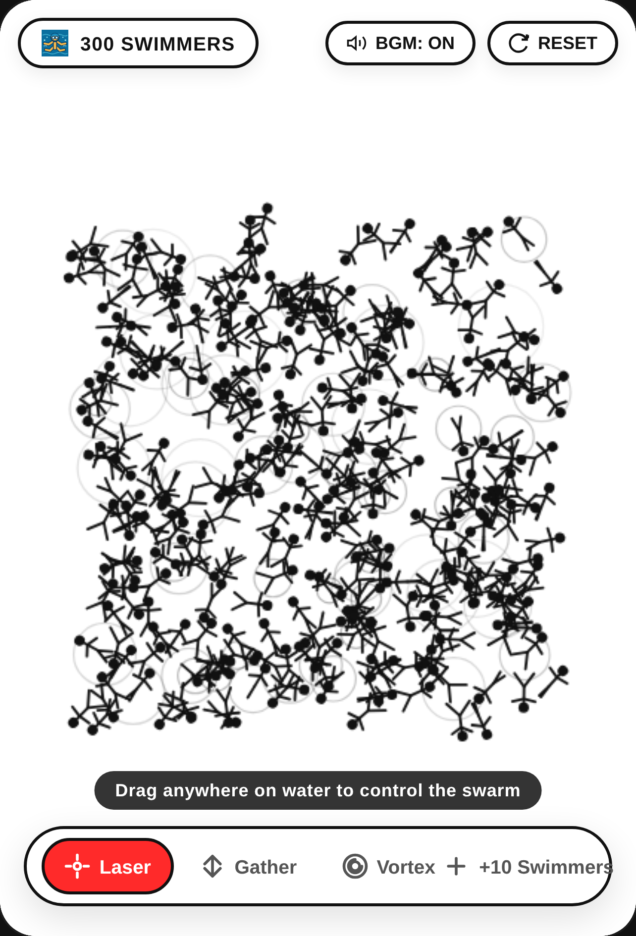 Swimming Stickmen Swarm cover
