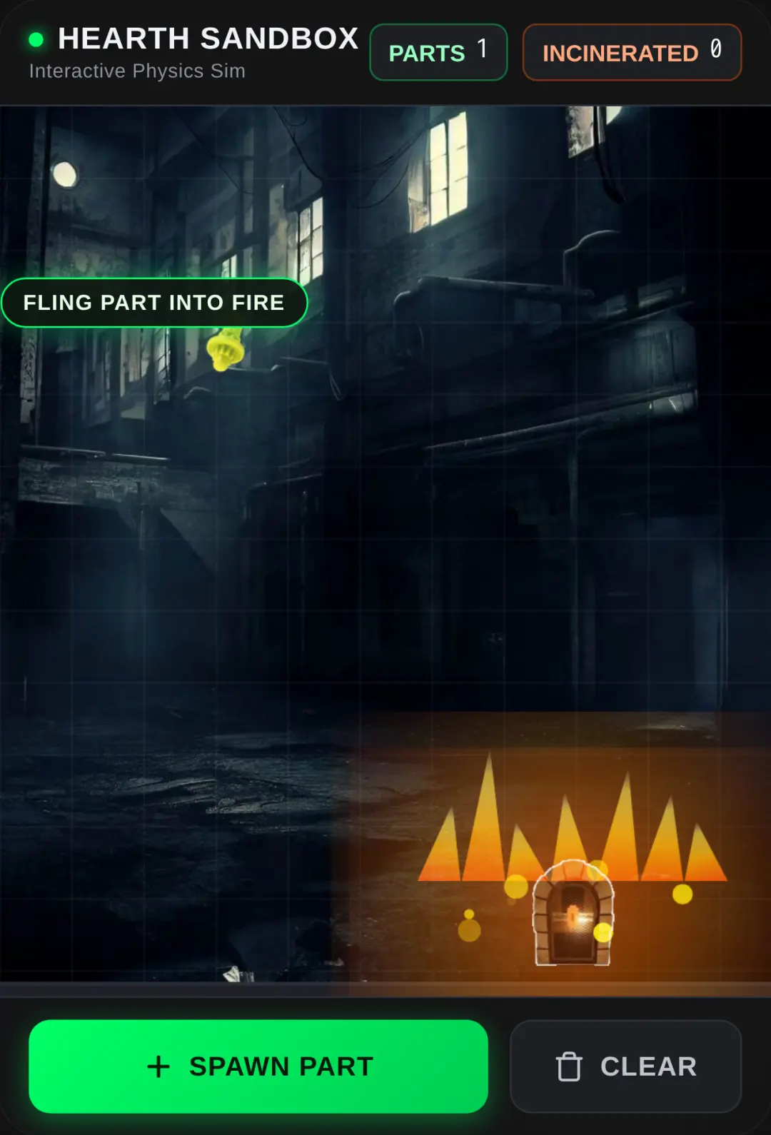 Lime Part Fire Physics cover