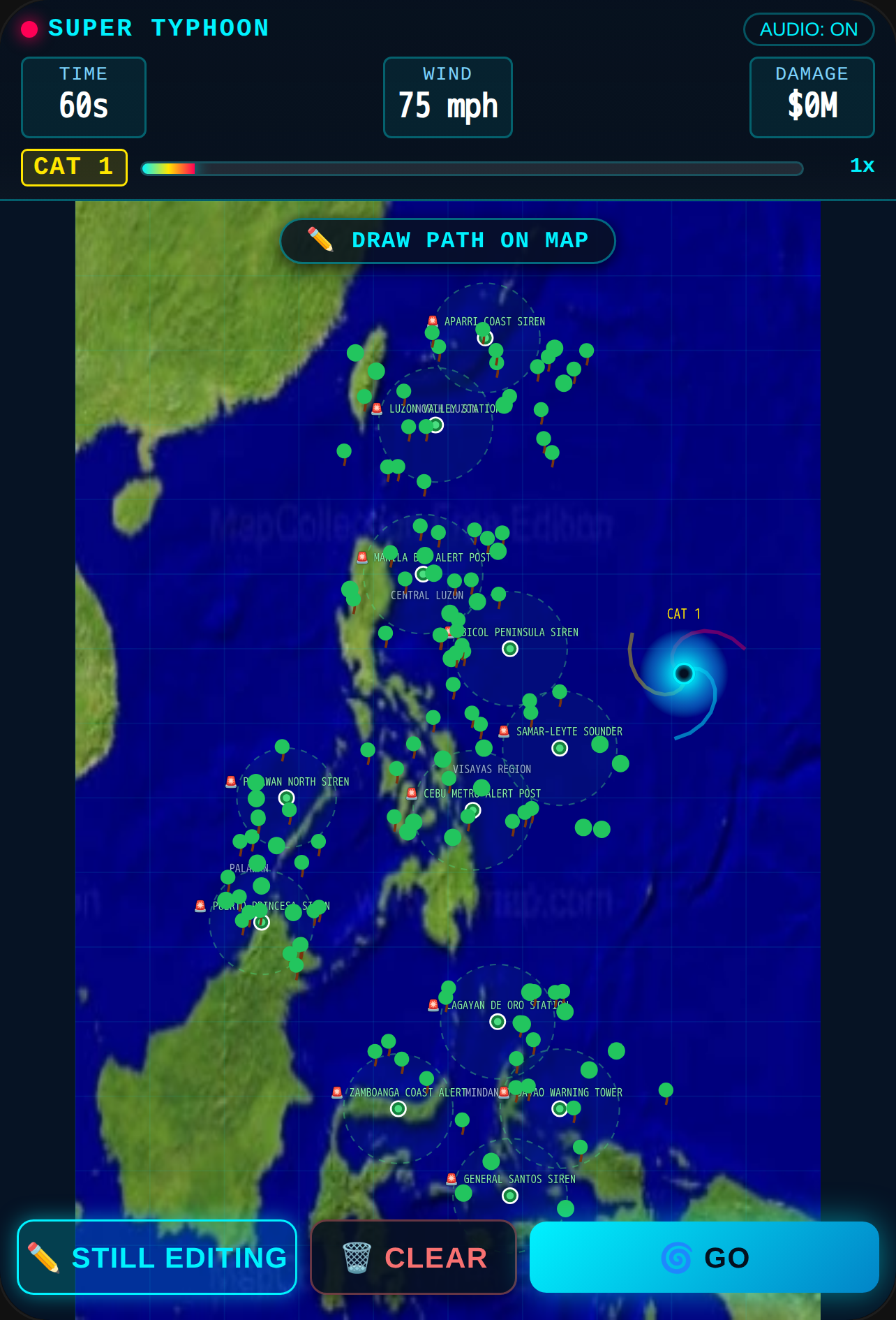 Typhoon simulator cover