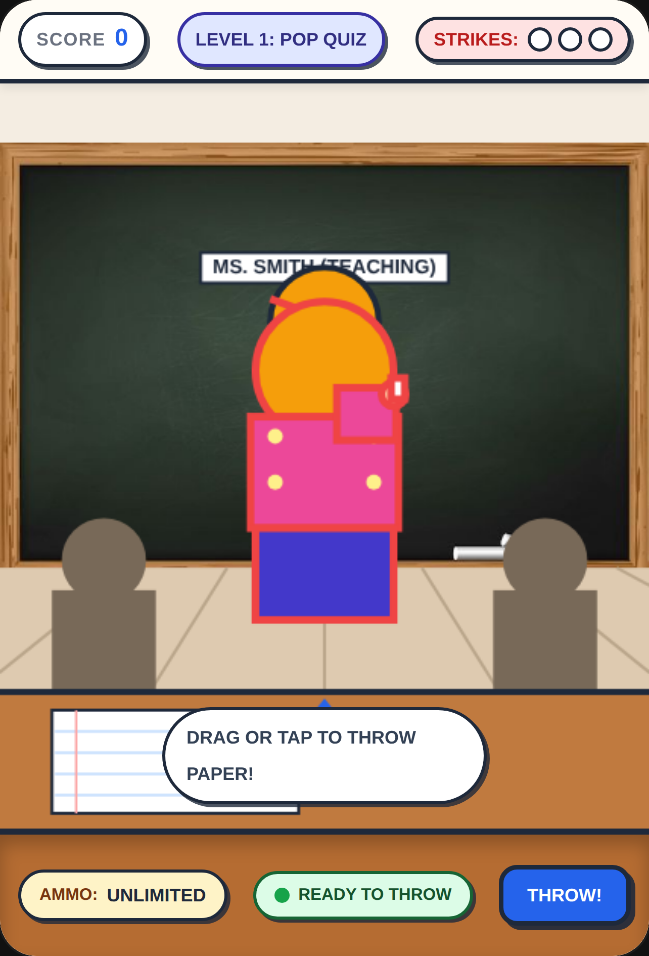 throw stuff at ur teacher cover